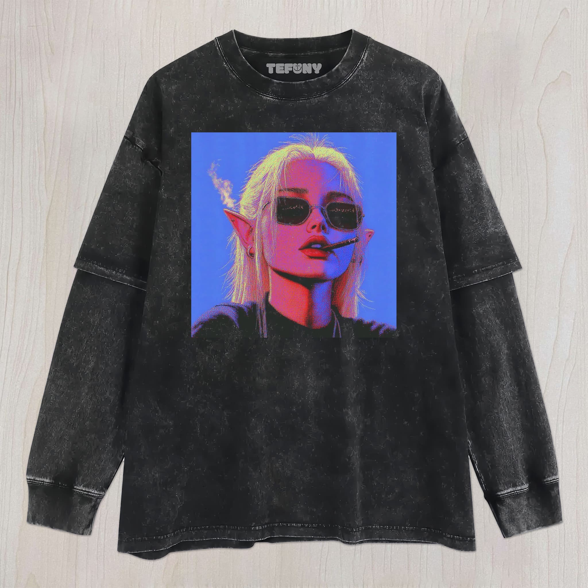 ELF SMOKING UNISEX TEE, TANK TOP, LAYERED LS, SWEATSHIRT & HOODIE
