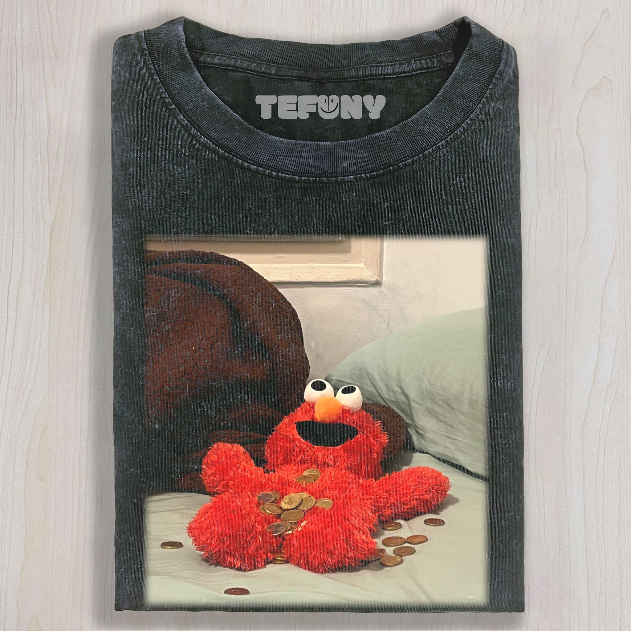 ELMO(MONEY FALLS) UNISEX TEE, TANK TOP, LAYERED LS, SWEATSHIRT & HOODIE
