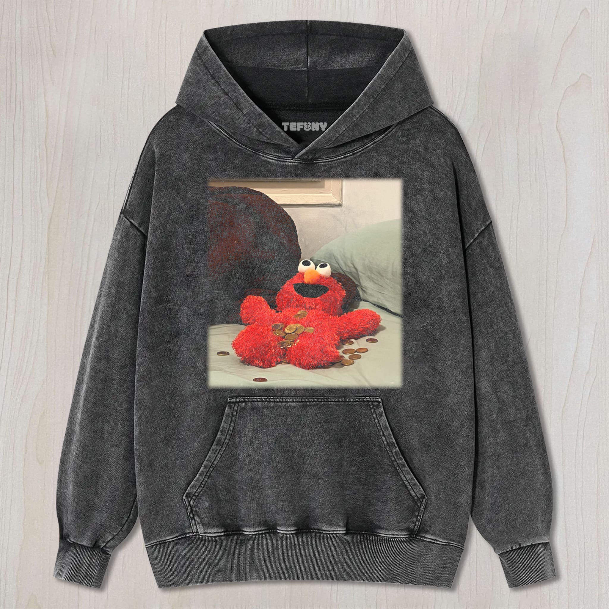ELMO(MONEY FALLS) UNISEX TEE, TANK TOP, LAYERED LS, SWEATSHIRT & HOODIE