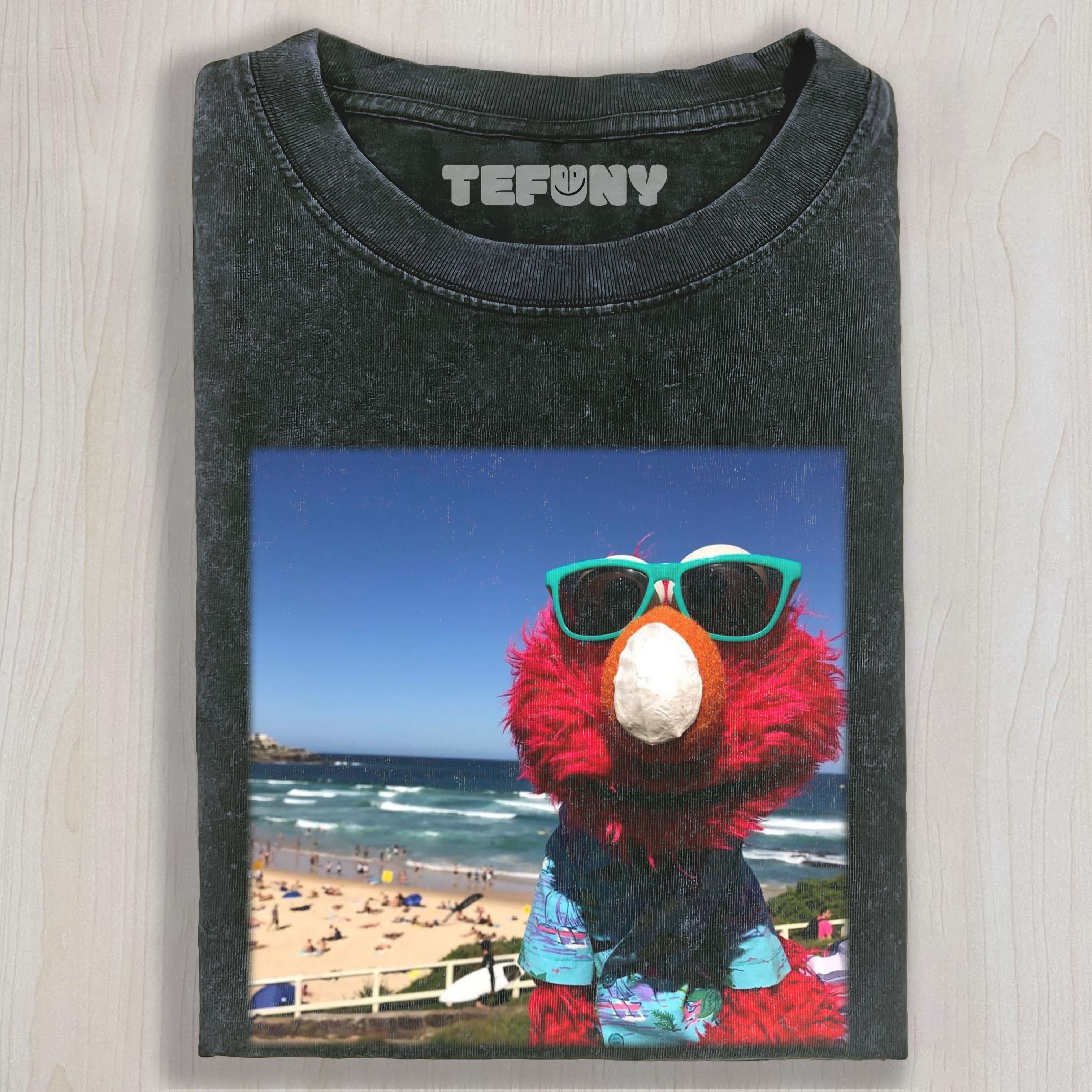 ELMO NEAR THE BEACH TEE & SWEAT & HOOD