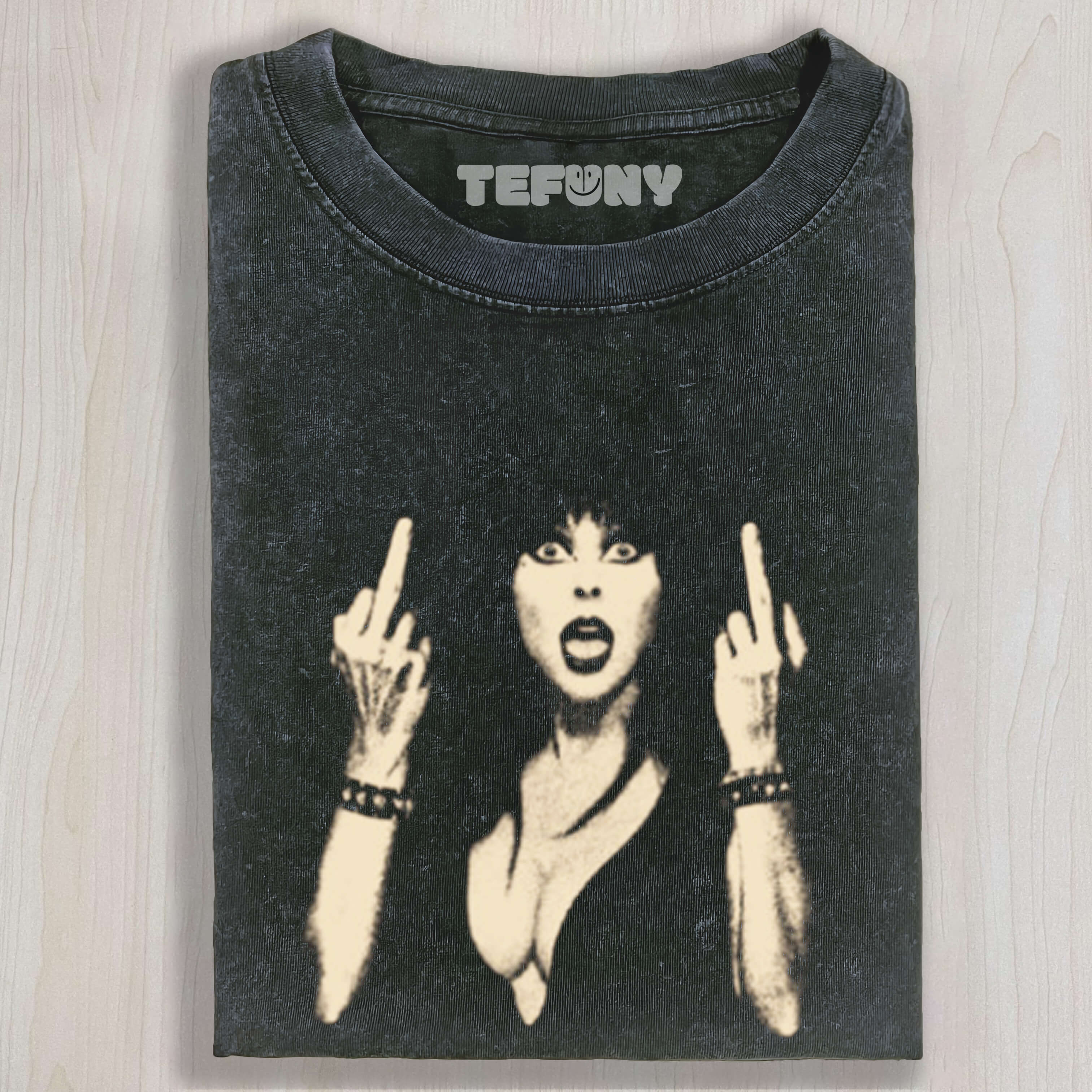 ELVIRA FLIPPING THE BIRD TEE & SWEAT & HOOD