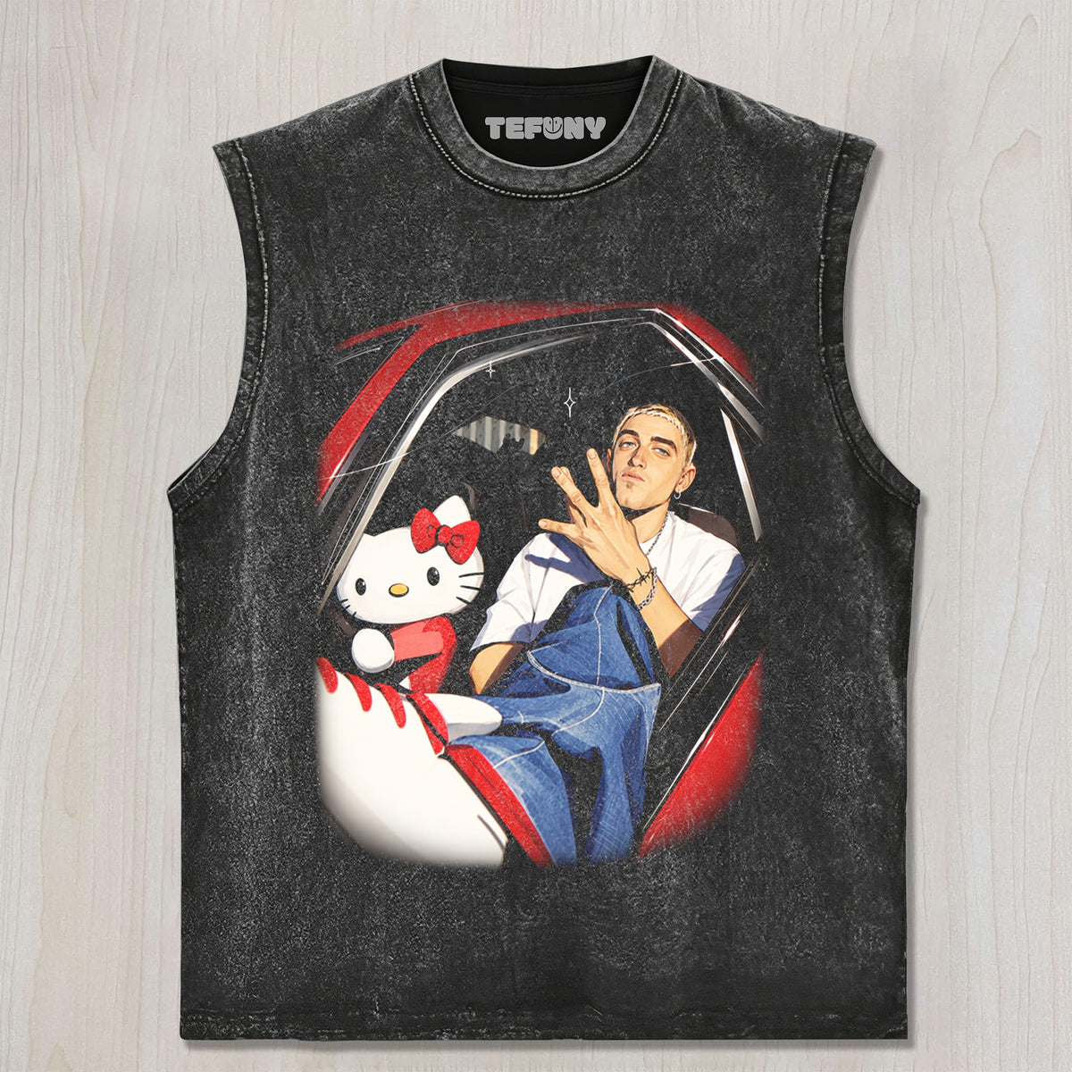 EMINEM AND CAT UNISEX TEE, TANK TOP, LAYERED LS, SWEATSHIRT & HOODIE