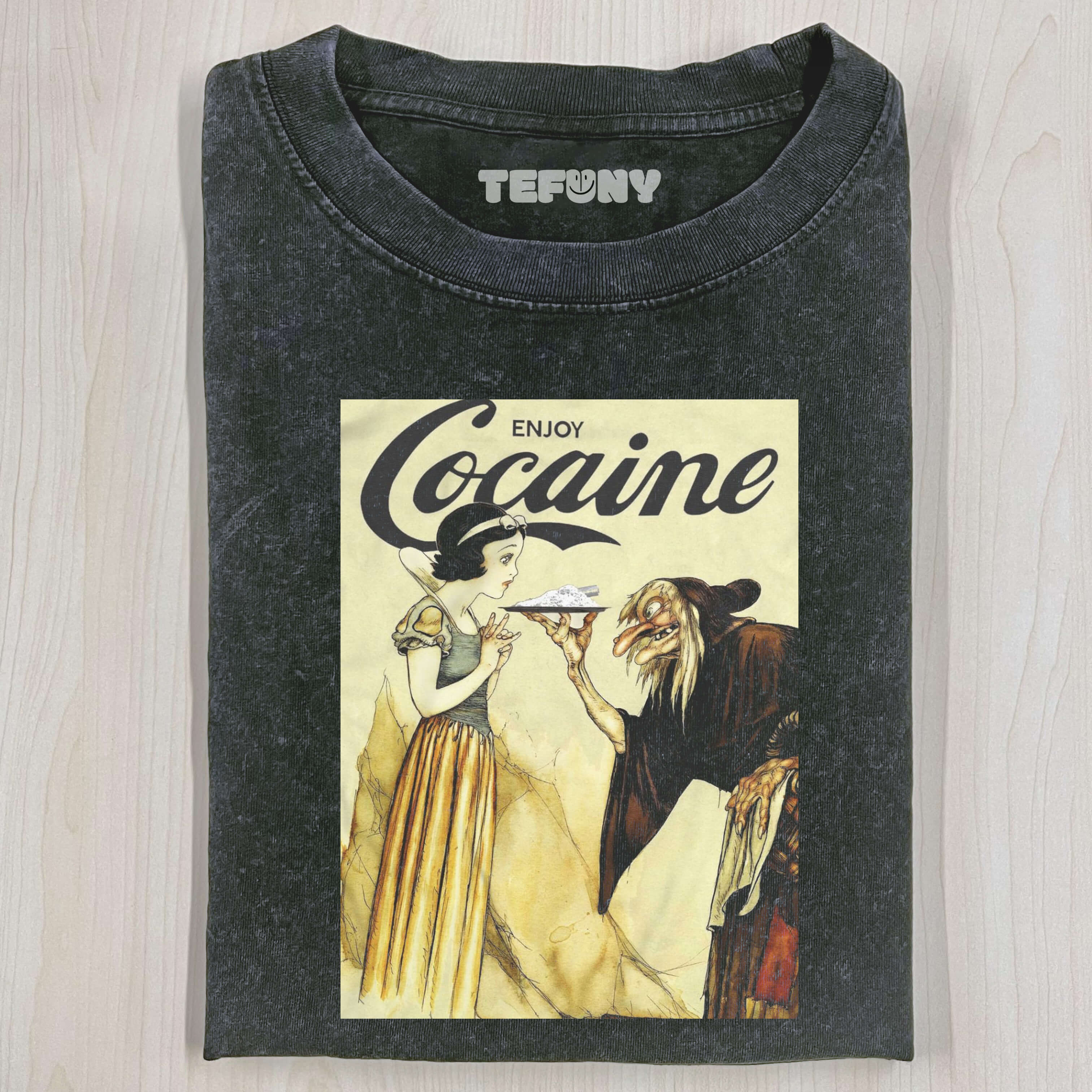 ENJOY COCAINE SNOW WHITE WITCH MDMA ECSTASY T-SHRT