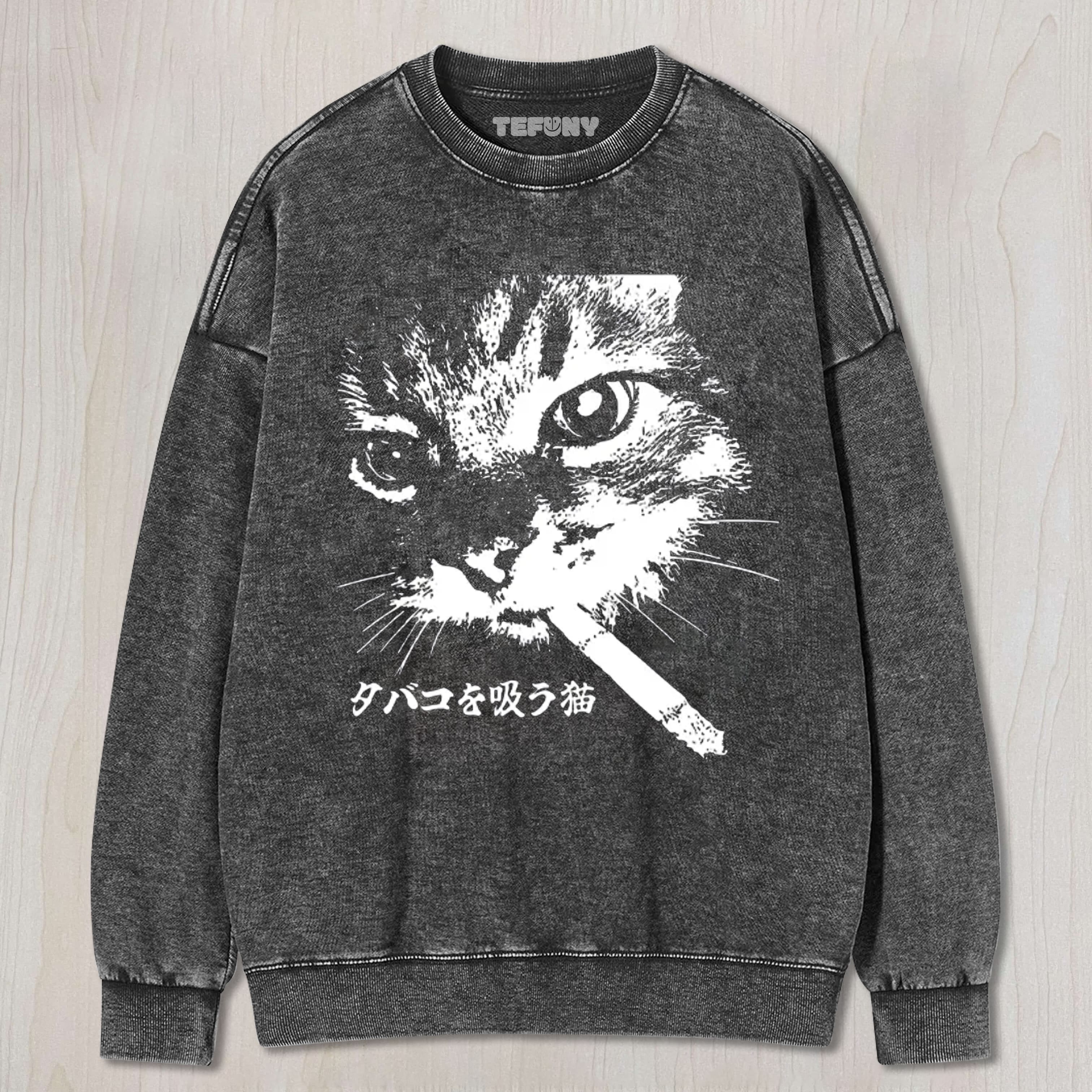 ETRO CAT SMOKING UNISEX TEE, TANK TOP, LAYERED LS, SWEATSHIRT & HOODIE
