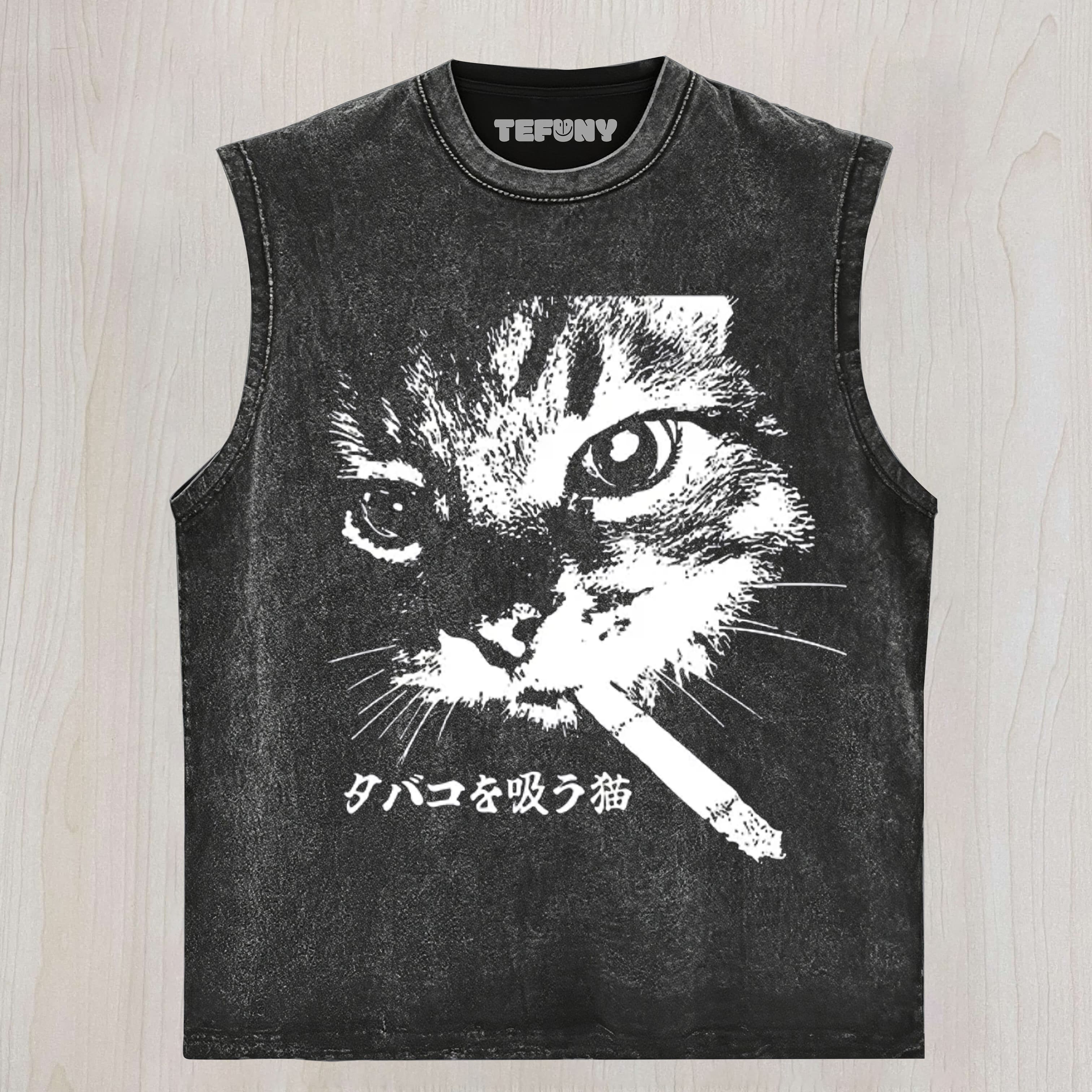ETRO CAT SMOKING UNISEX TEE, TANK TOP, LAYERED LS, SWEATSHIRT & HOODIE