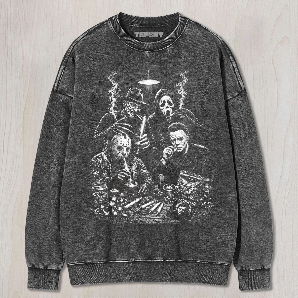 EVIL HORROR CHARACTERS UNISEX TEE, TANK TOP, LAYERED LS, SWEATSHIRT & HOODIE