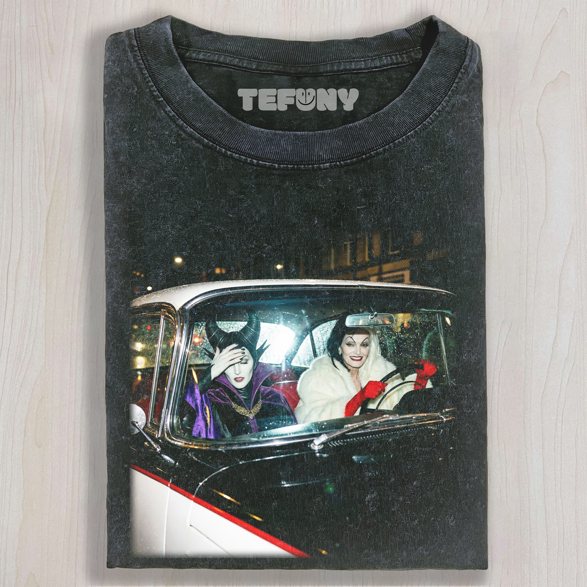 EVIL WITCHES IN THE CAR UNISEX TEE, TANK TOP, LAYERED LS, SWEATSHIRT & HOODIE