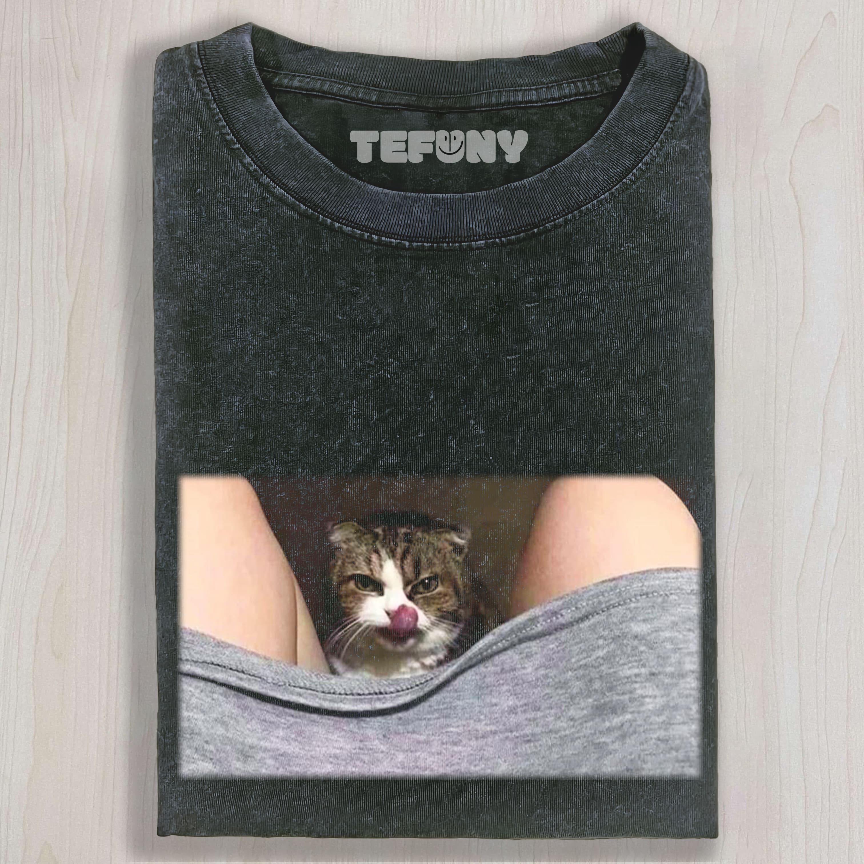 EVIL CAT MEME UNISEX TEE, TANK TOP, LAYERED LS, SWEATSHIRT & HOODIE