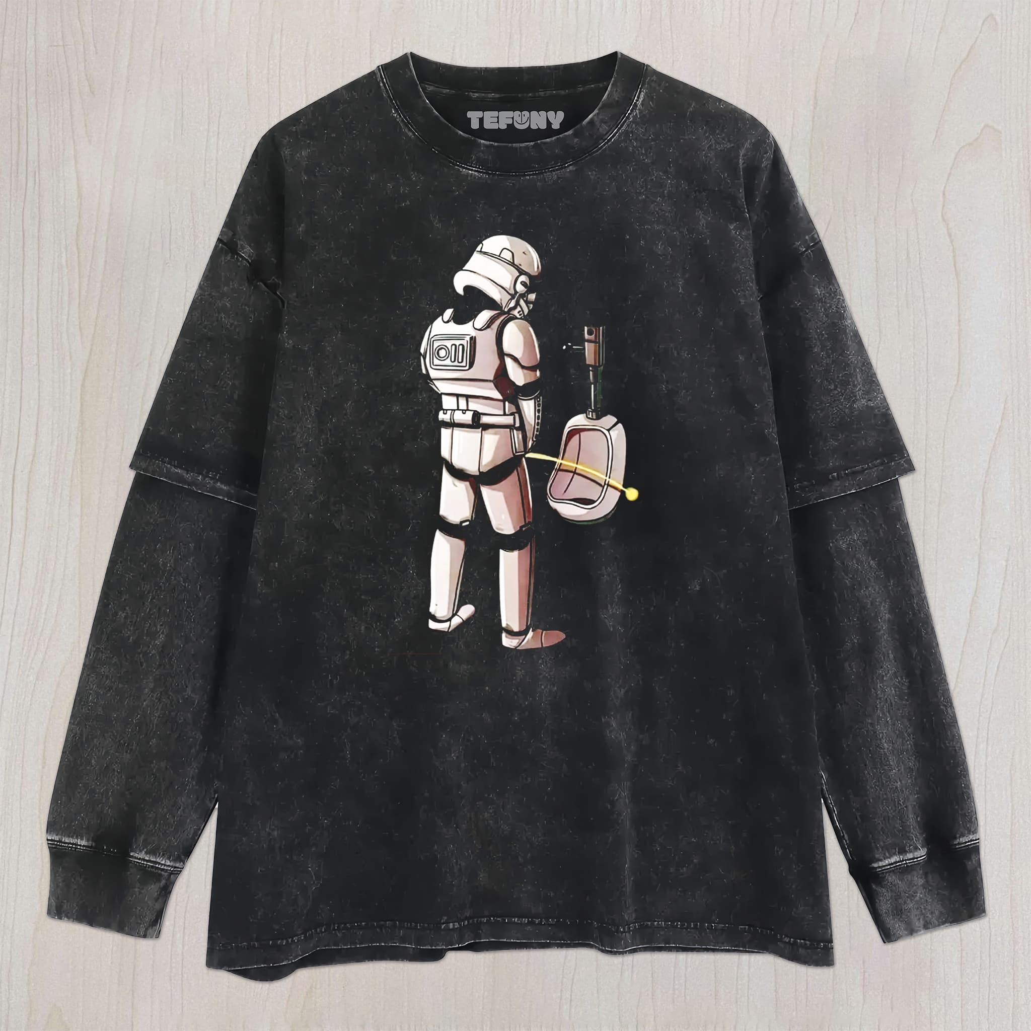 EVEN IN HERE, STORMTROOPER STILL MISSES! UNISEX TEE, TANK TOP, LAYERED LS, SWEATSHIRT & HOODIE