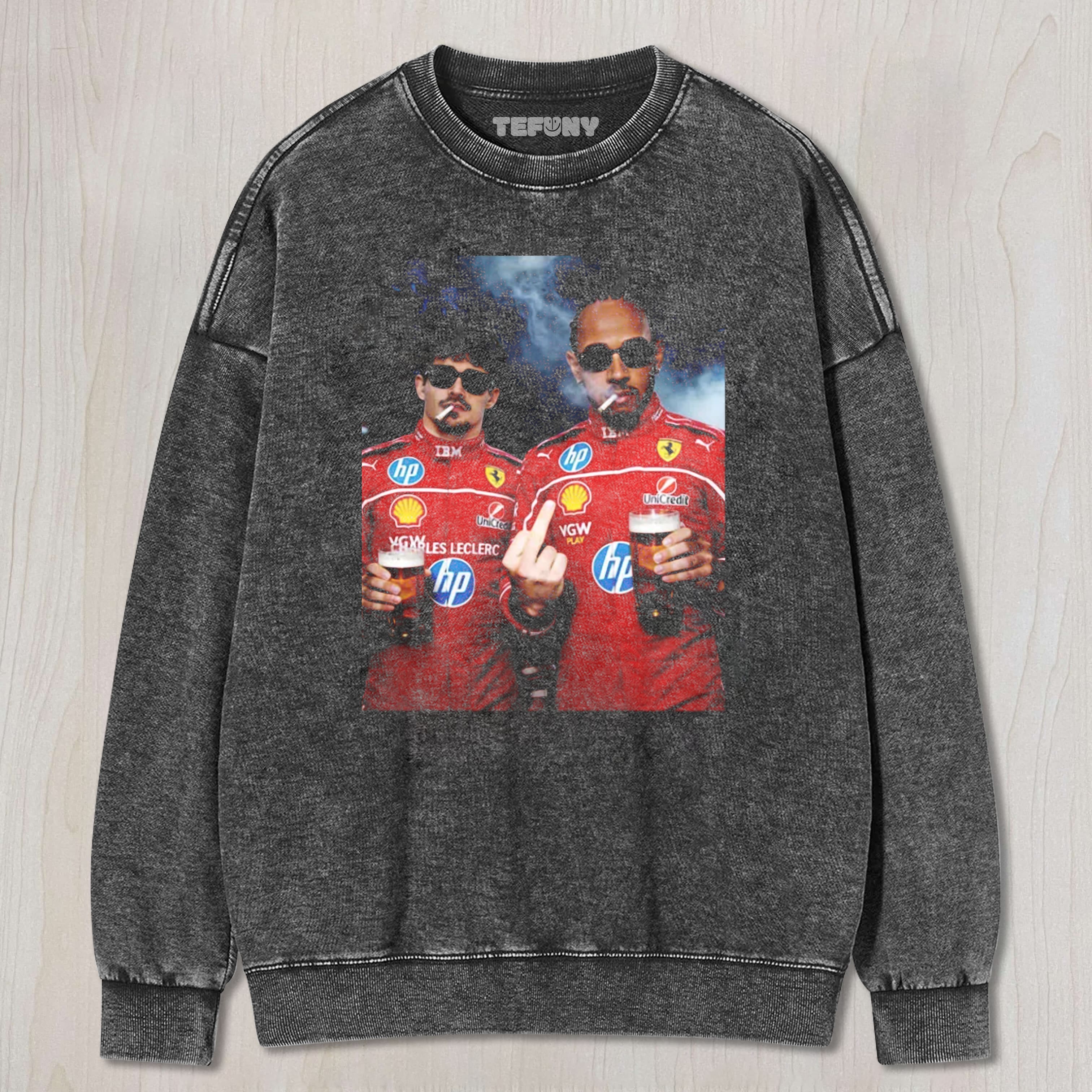 F1 CHARLES & LEWIS FERRARI-2 TEE & SWEAT & HOOD
