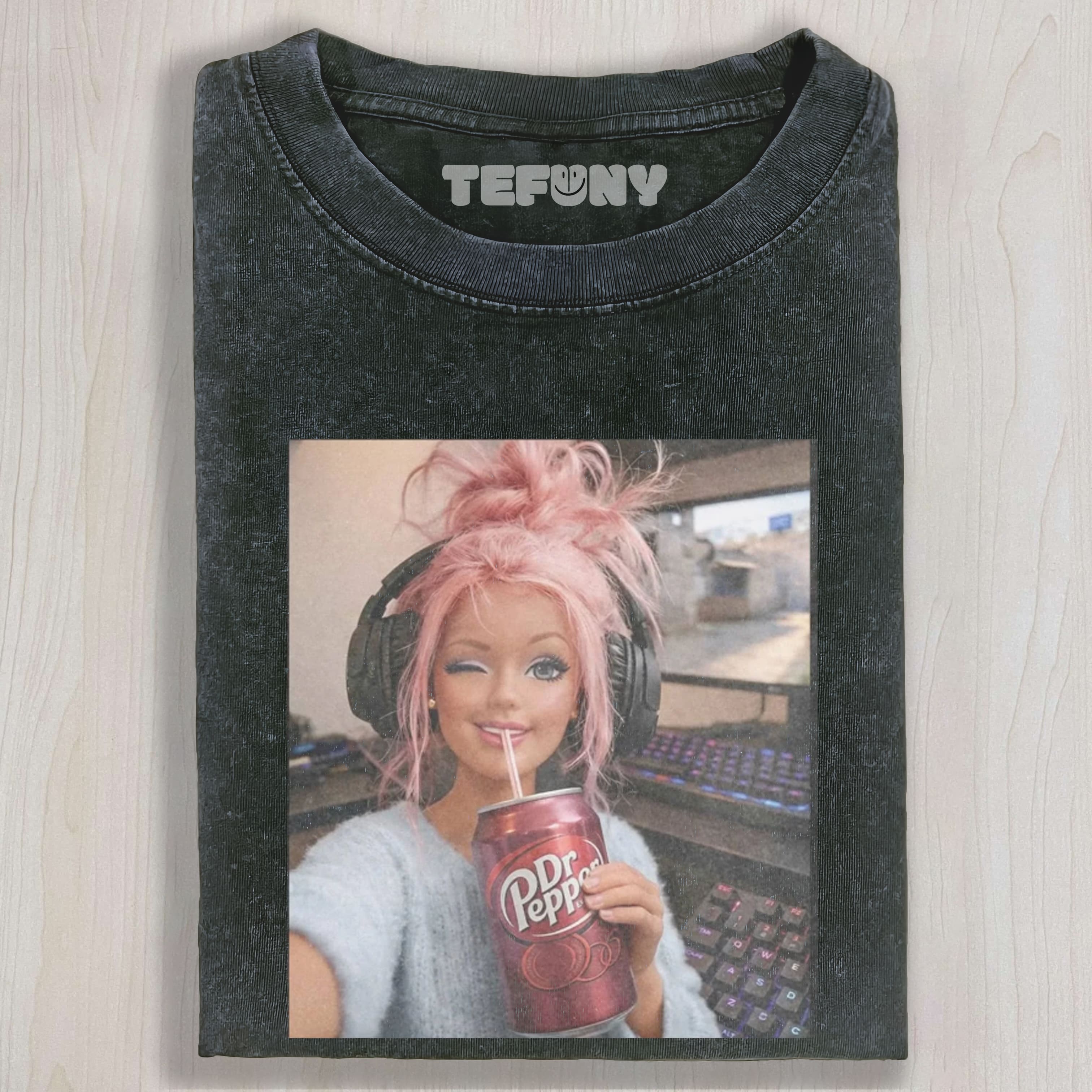 FACE DOLL GIRL FUNNY MEME1 UNISEX TEE, TANK TOP, LAYERED LS, SWEATSHIRT & HOODIE