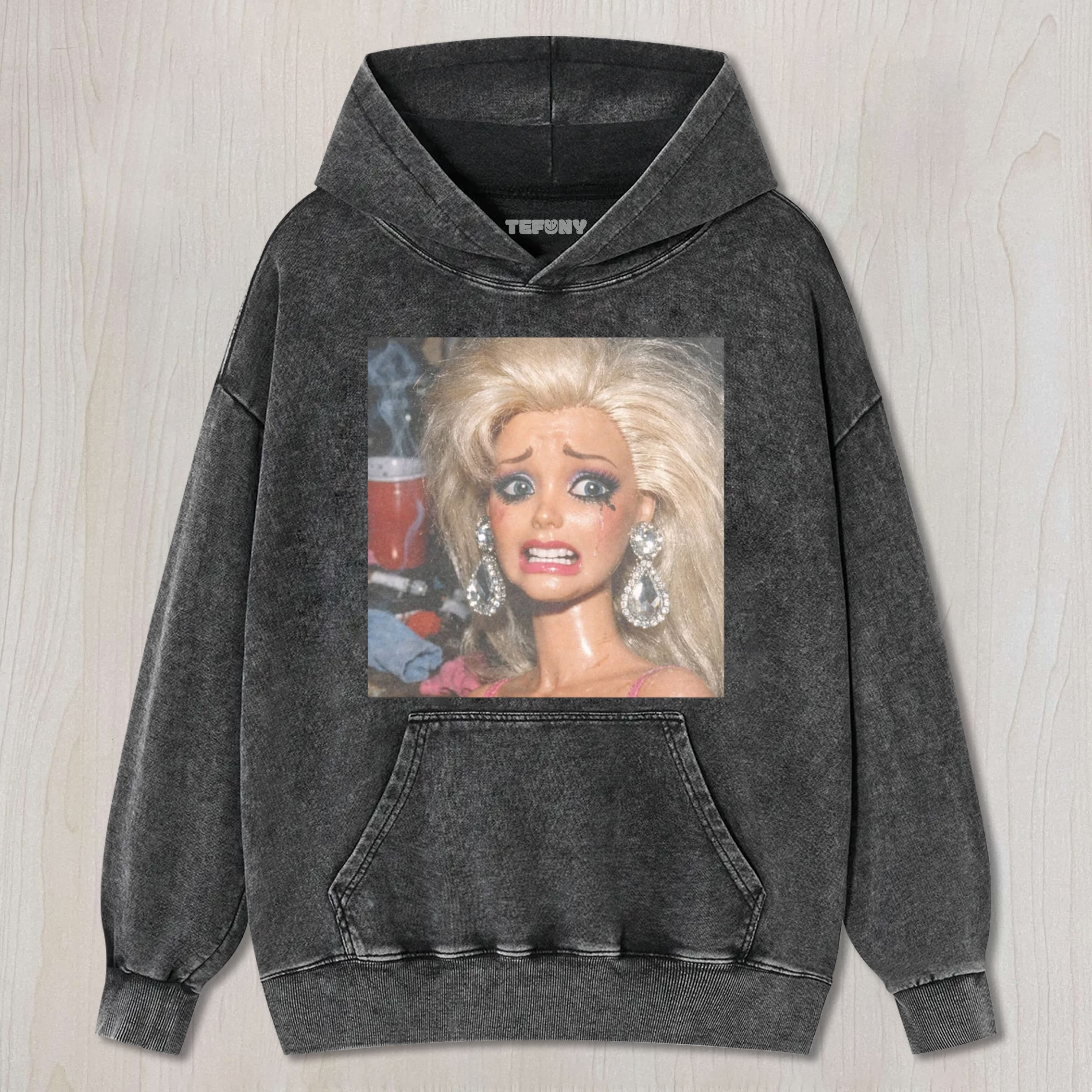 FACE DOLL GIRL FUNNY MEME1 UNISEX TEE, TANK TOP, LAYERED LS, SWEATSHIRT & HOODIE