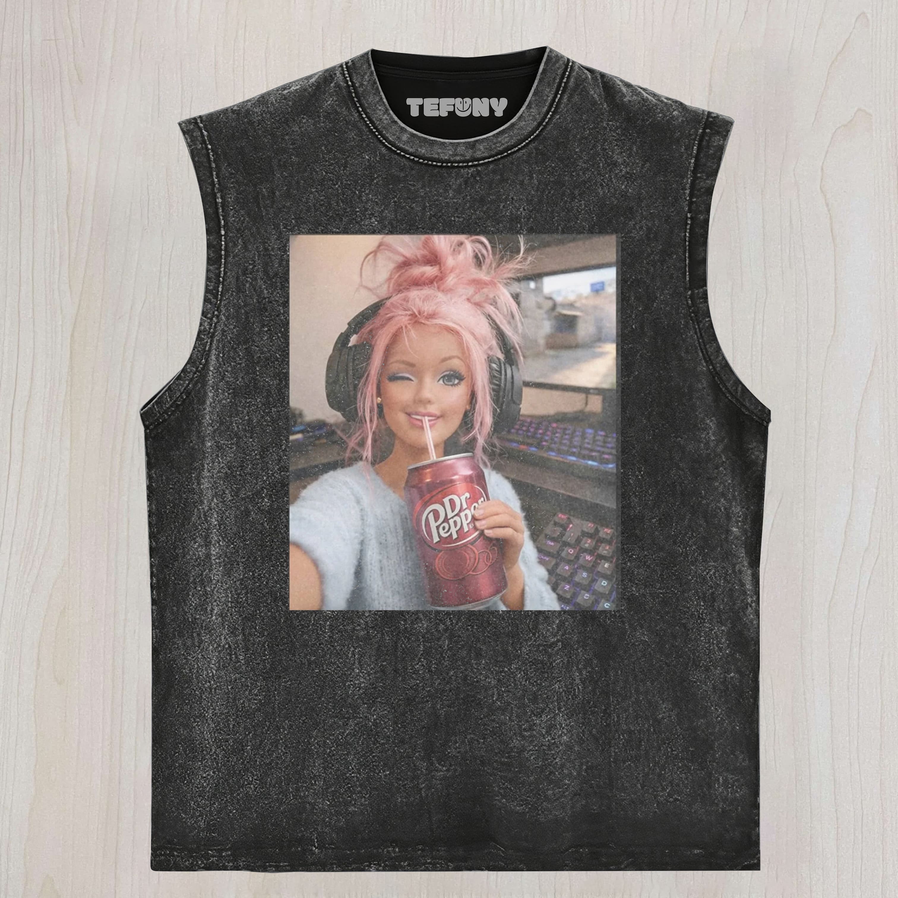 FACE DOLL GIRL FUNNY MEME1 UNISEX TEE, TANK TOP, LAYERED LS, SWEATSHIRT & HOODIE