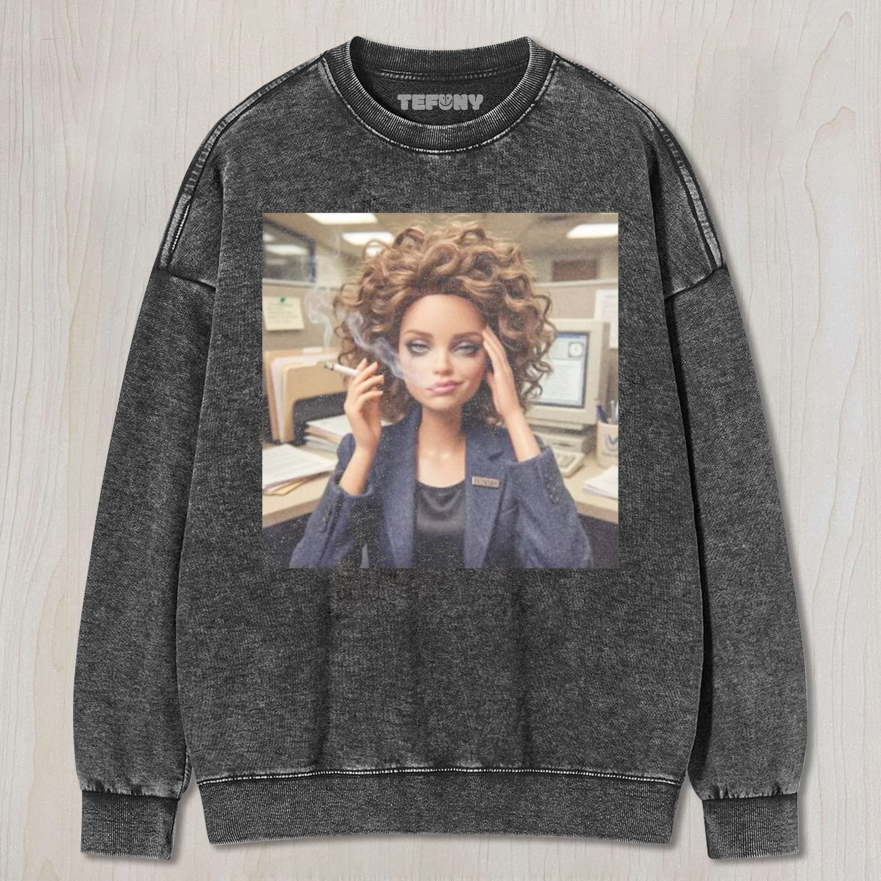 FACE DOLL GIRL FUNNY MEME2 UNISEX TEE, TANK TOP, LAYERED LS, SWEATSHIRT & HOODIE