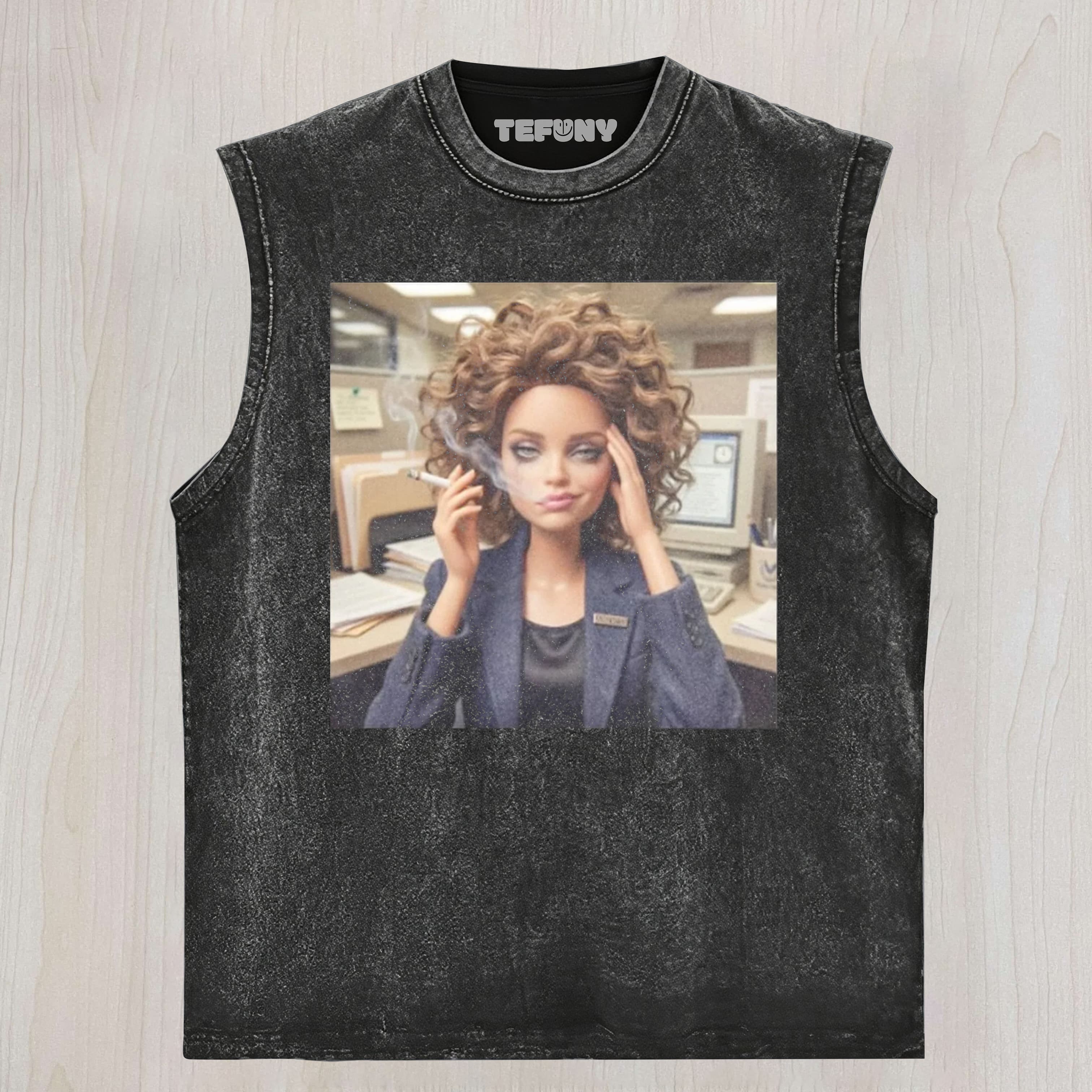 FACE DOLL GIRL FUNNY MEME2 UNISEX TEE, TANK TOP, LAYERED LS, SWEATSHIRT & HOODIE