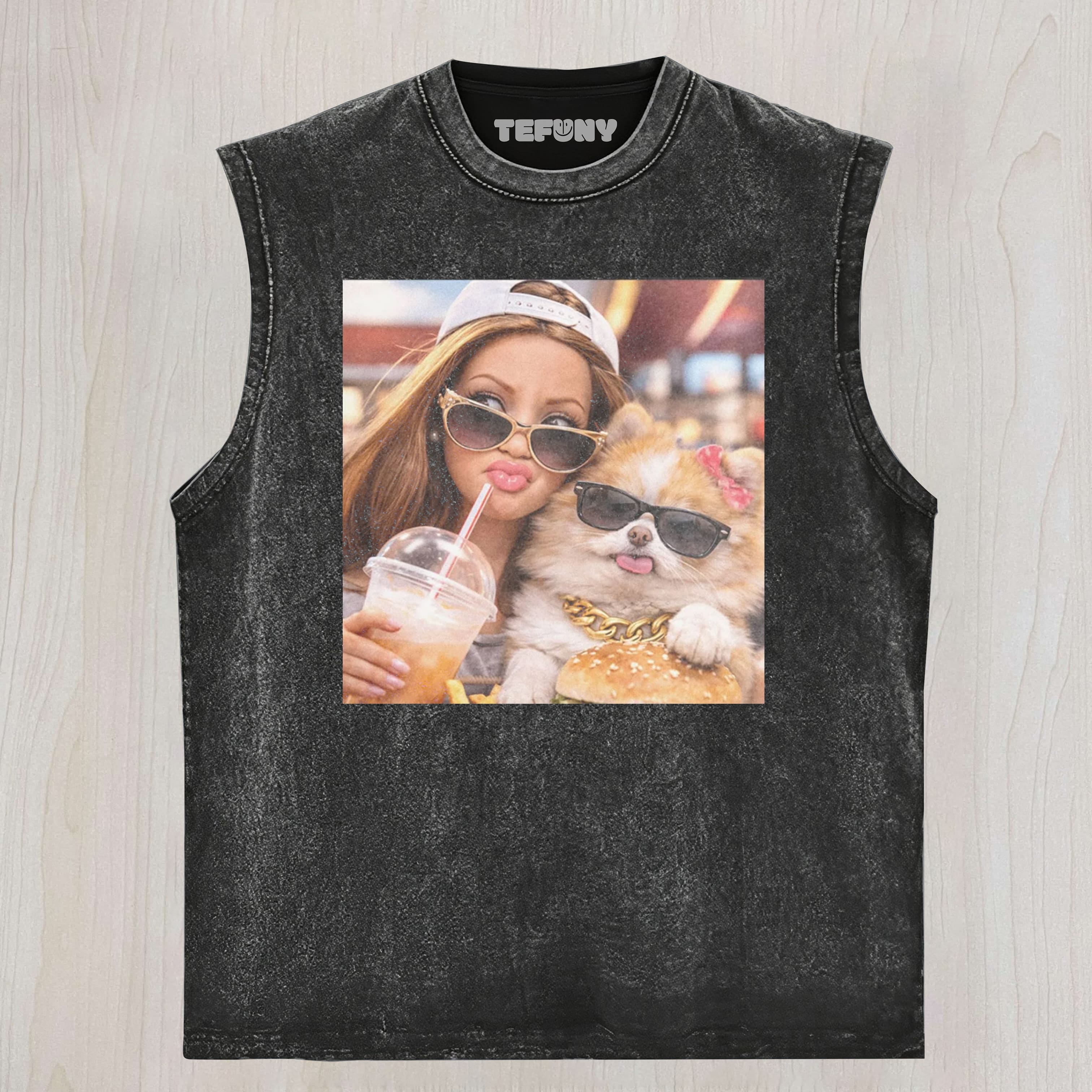 FACE DOLL GIRL FUNNY MEME3 UNISEX TEE, TANK TOP, LAYERED LS, SWEATSHIRT & HOODIE