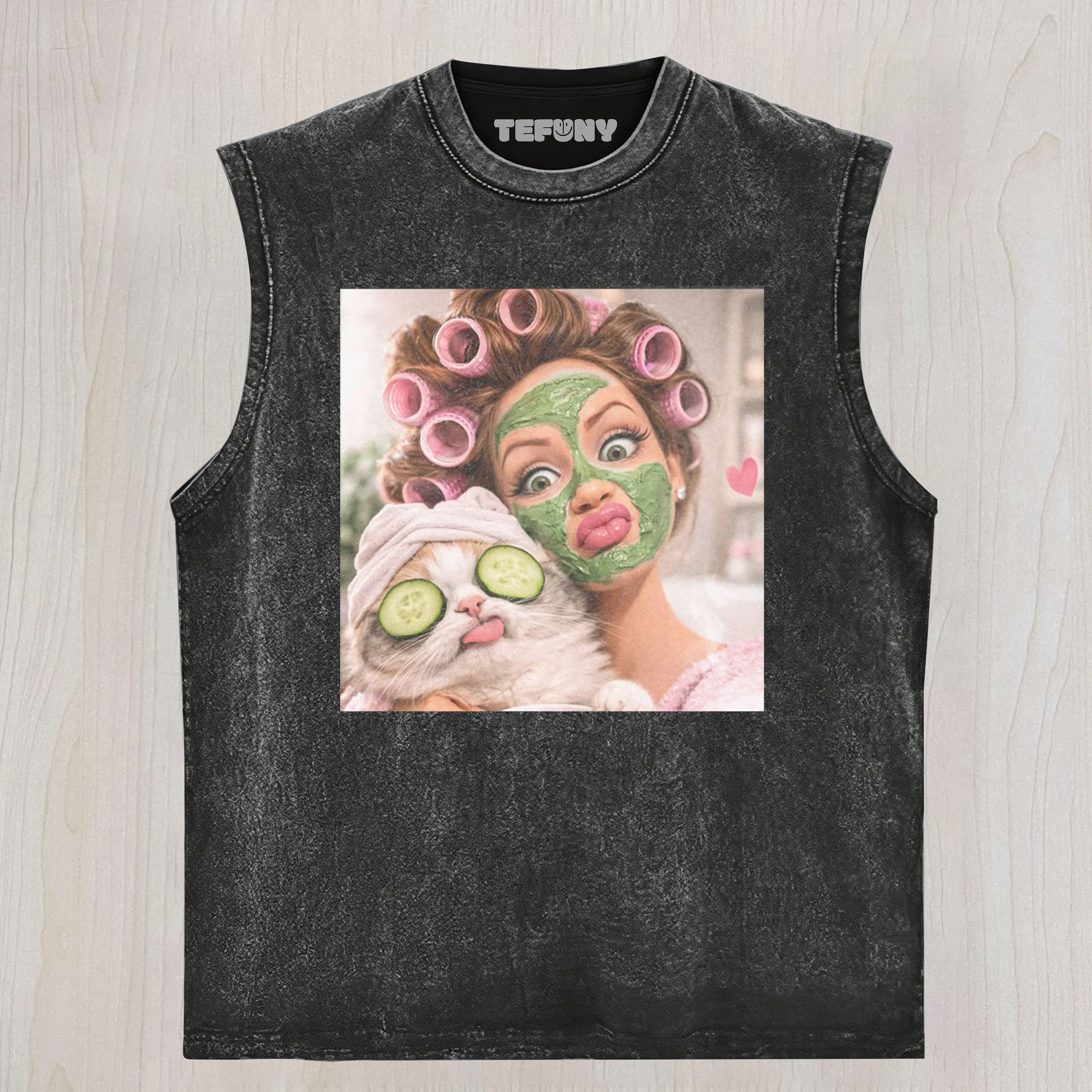 FACE DOLL GIRL FUNNY MEME4 UNISEX TEE, TANK TOP, LAYERED LS, SWEATSHIRT & HOODIE