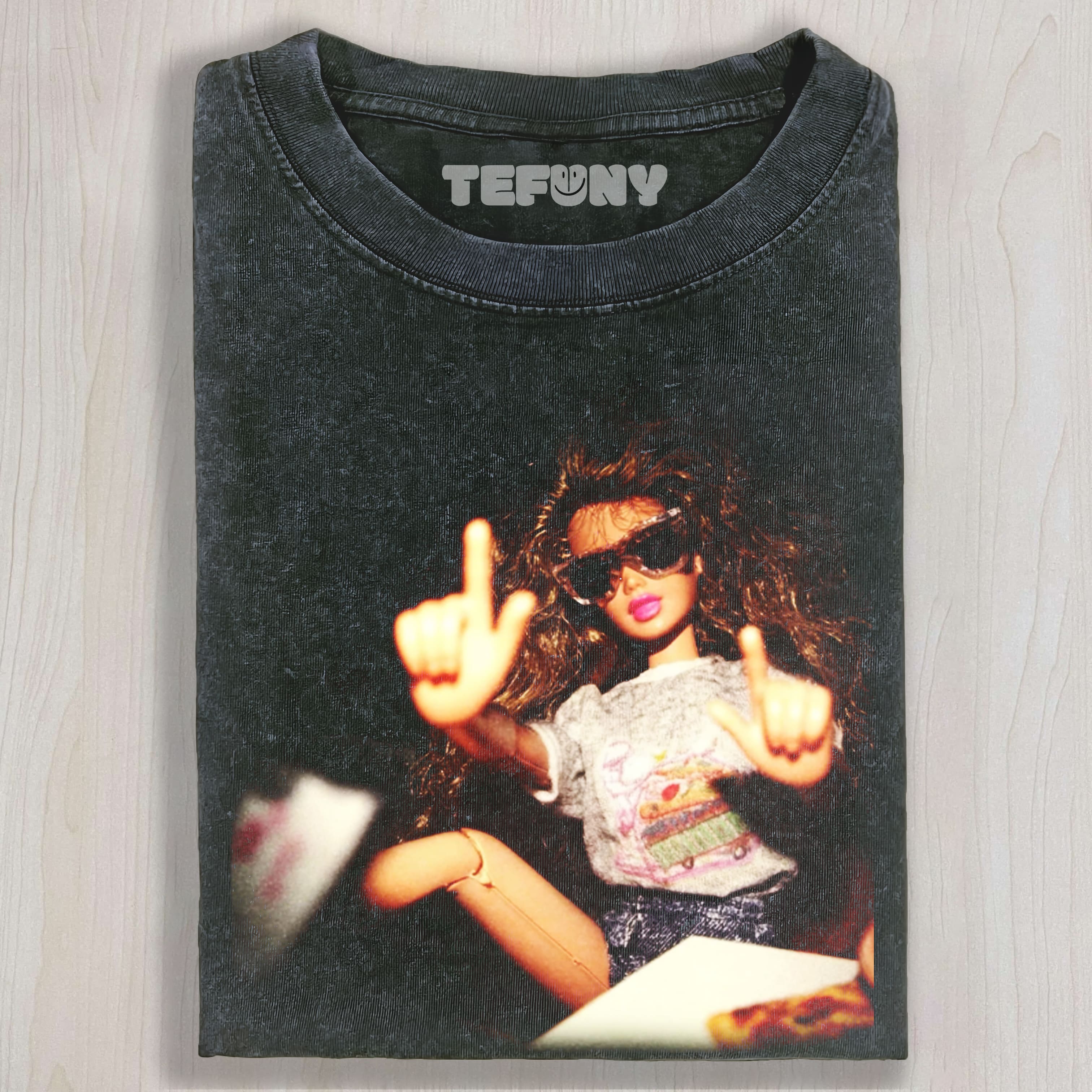 FACE DOLL GIRL FUNNY MEME6 UNISEX TEE, TANK TOP, LAYERED LS, SWEATSHIRT & HOODIE