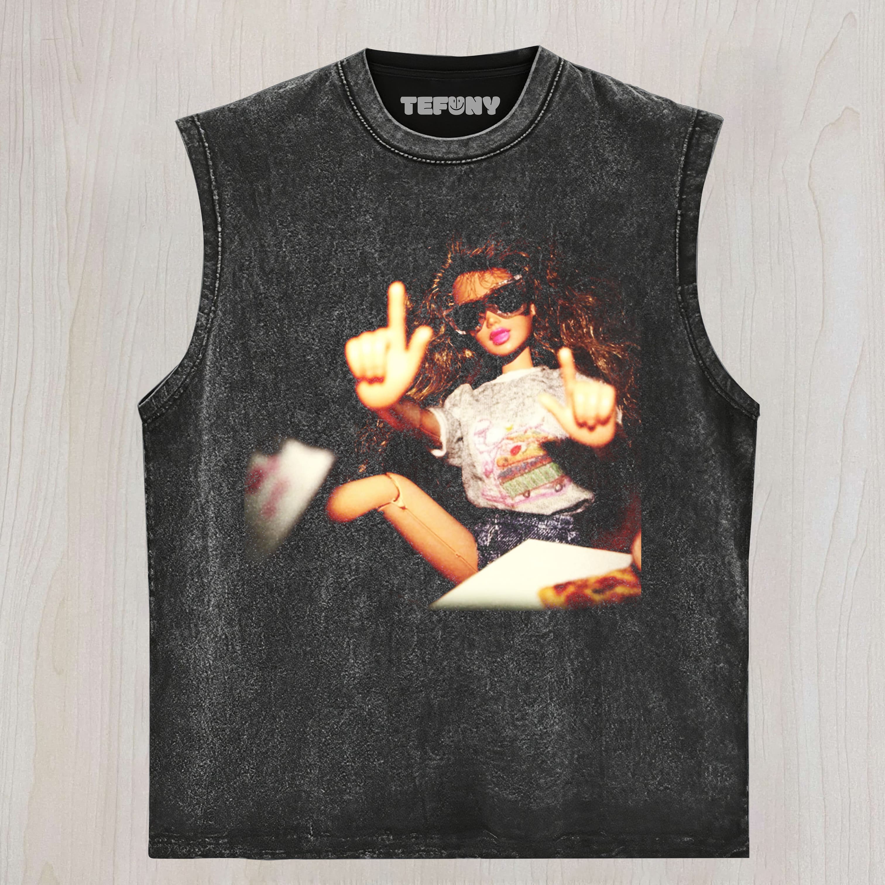 FACE DOLL GIRL FUNNY MEME6 UNISEX TEE, TANK TOP, LAYERED LS, SWEATSHIRT & HOODIE