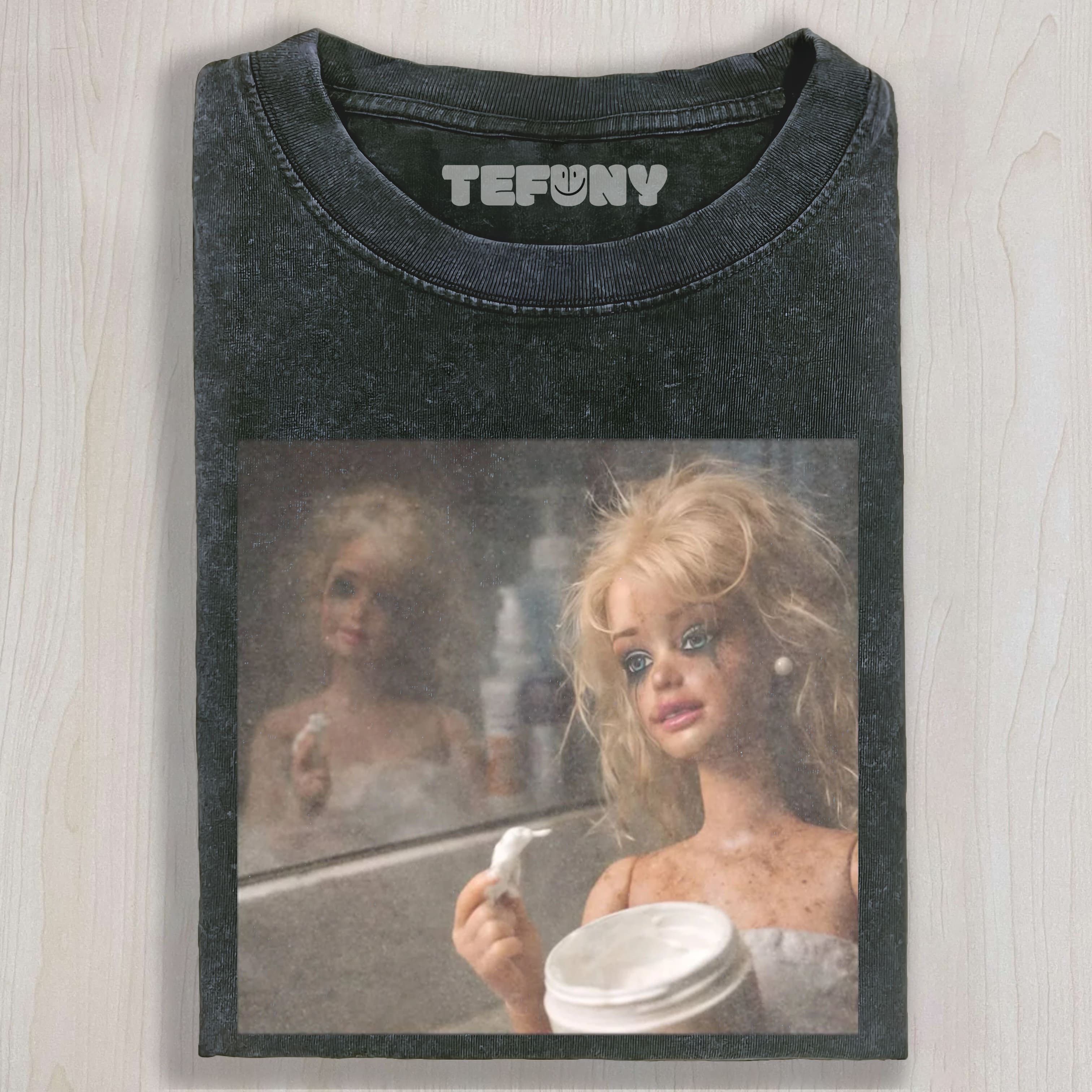 FACE DOLL GIRL FUNNY MEME UNISEX TEE, TANK TOP, LAYERED LS, SWEATSHIRT & HOODIE