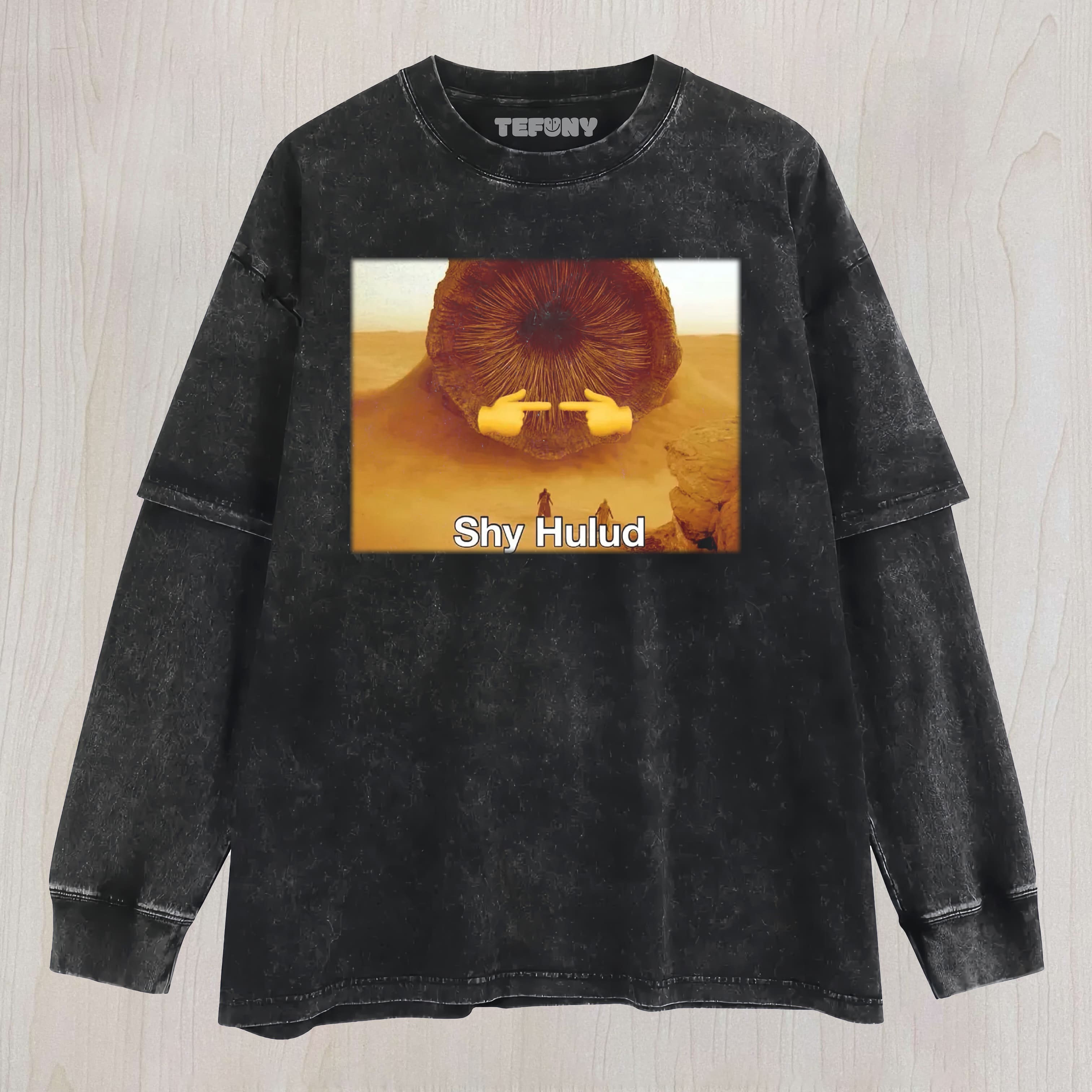 FANTASY SANDWORM PARODY LAYERED LONG SLEEVE