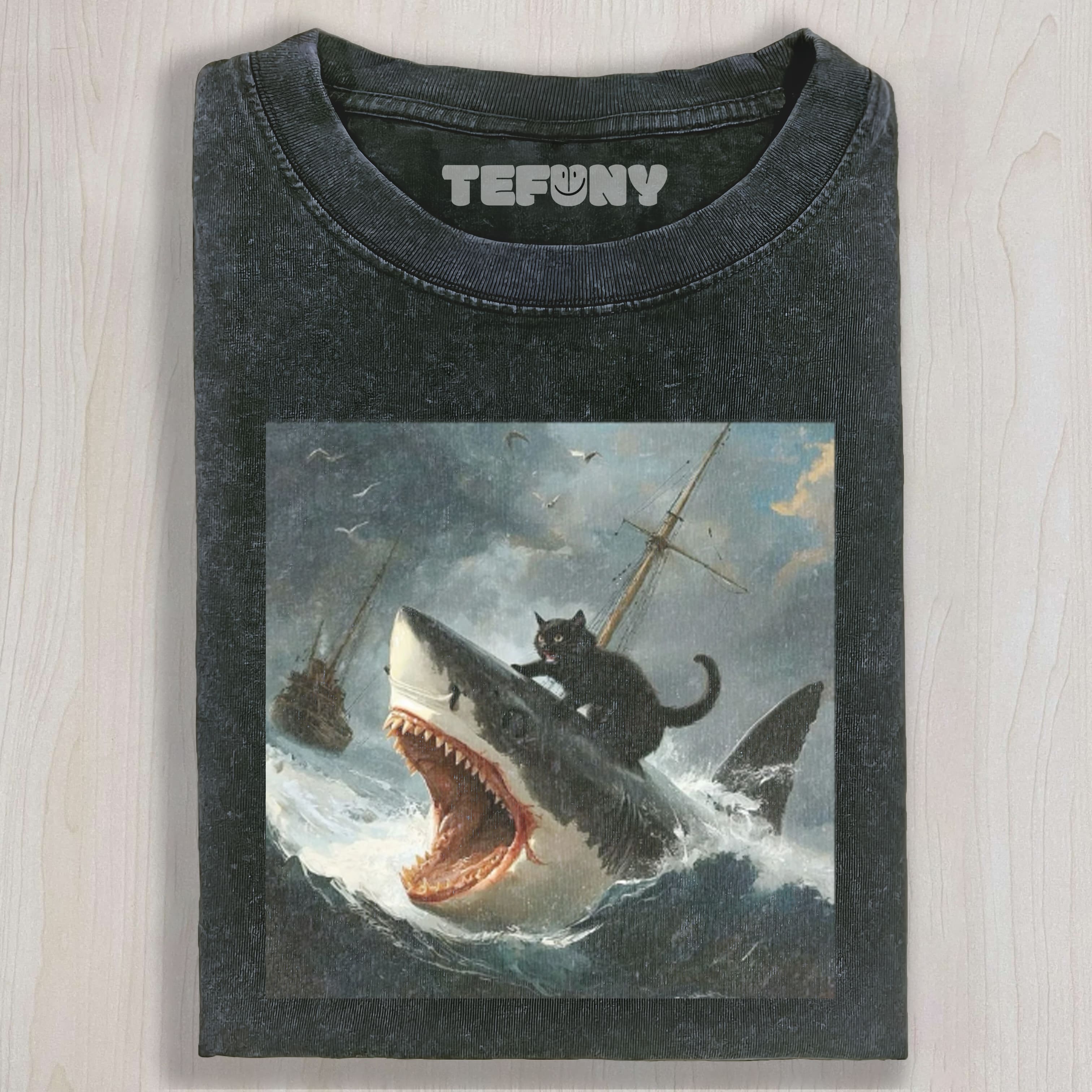 FAT CAT VS. SHARK-2 TEE & SWEAT & HOOD