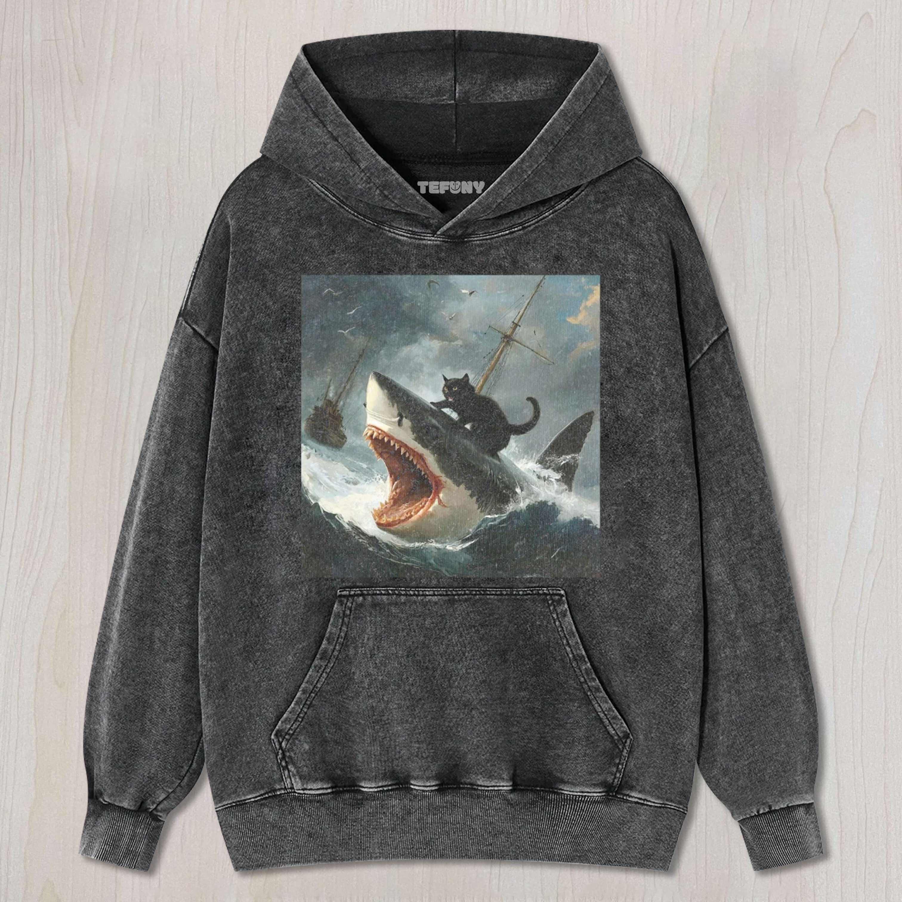 FAT CAT VS. SHARK-2 TEE & SWEAT & HOOD