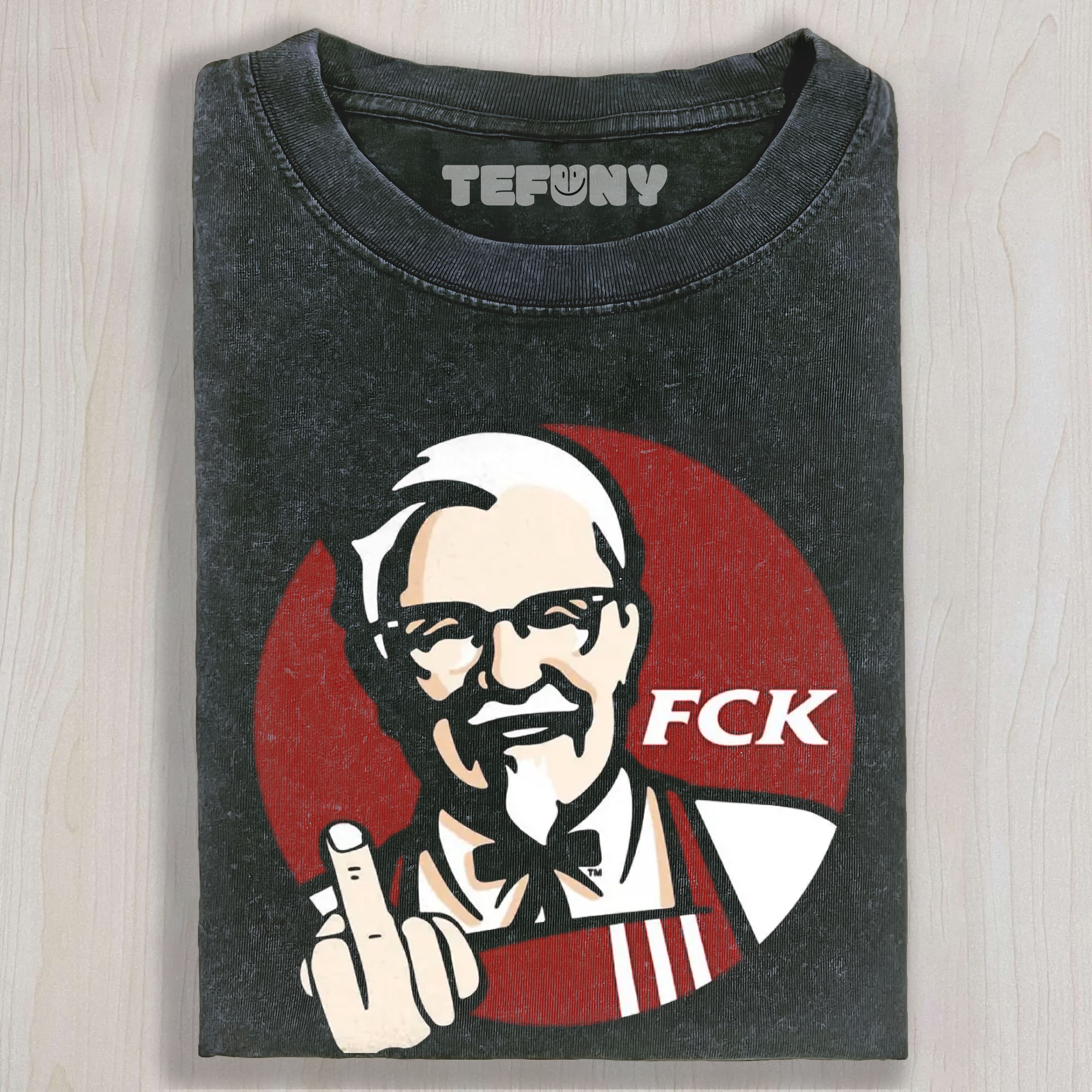 FCK FAST FOOD REBELLION VINTAGE WASHED TEE & SWEAT & HOOD