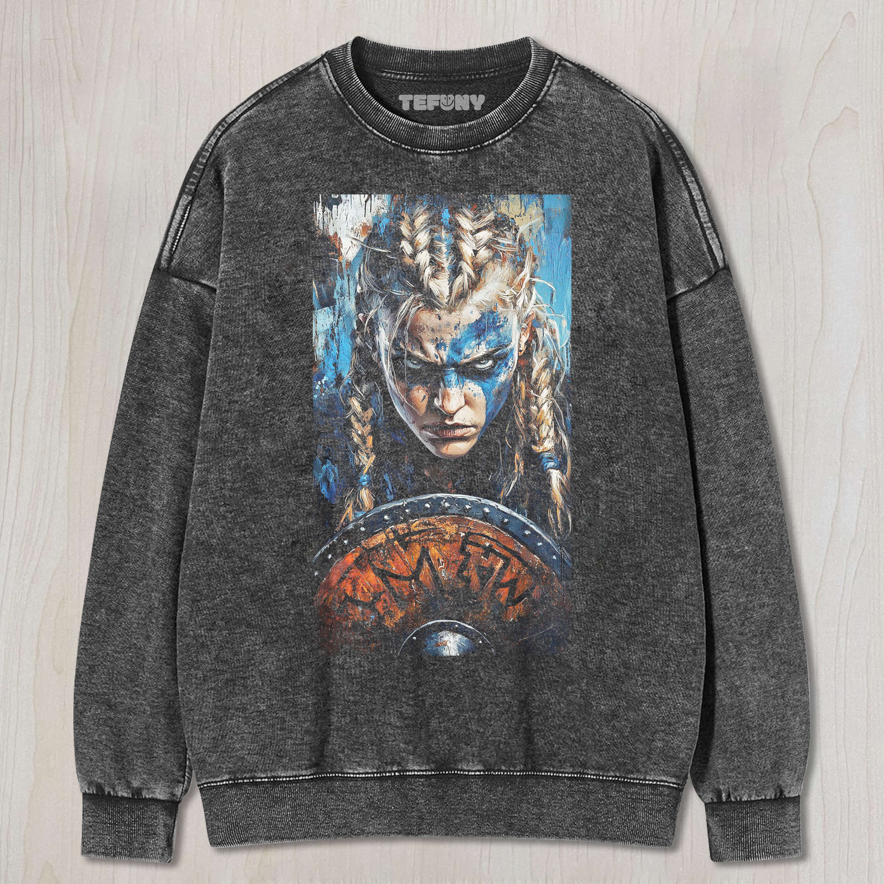 FEMALE VIKING WARRIOR 1 T-SHIRT & LONG SLEEVES & HOODIES