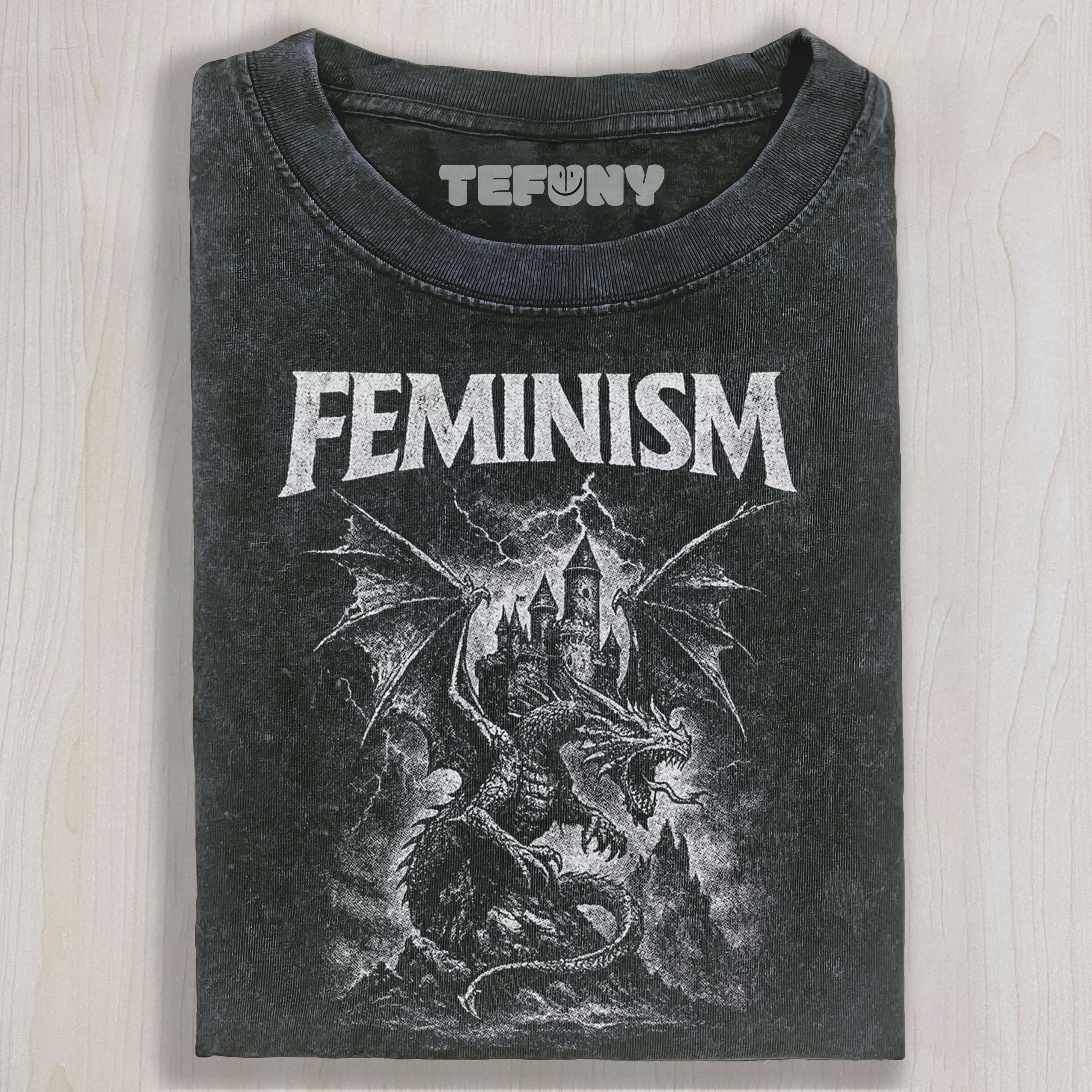 FEMINISM DRAGON FANTASYUNISEX TEE, TANK TOP, LAYERED LS, SWEATSHIRT & HOODIE