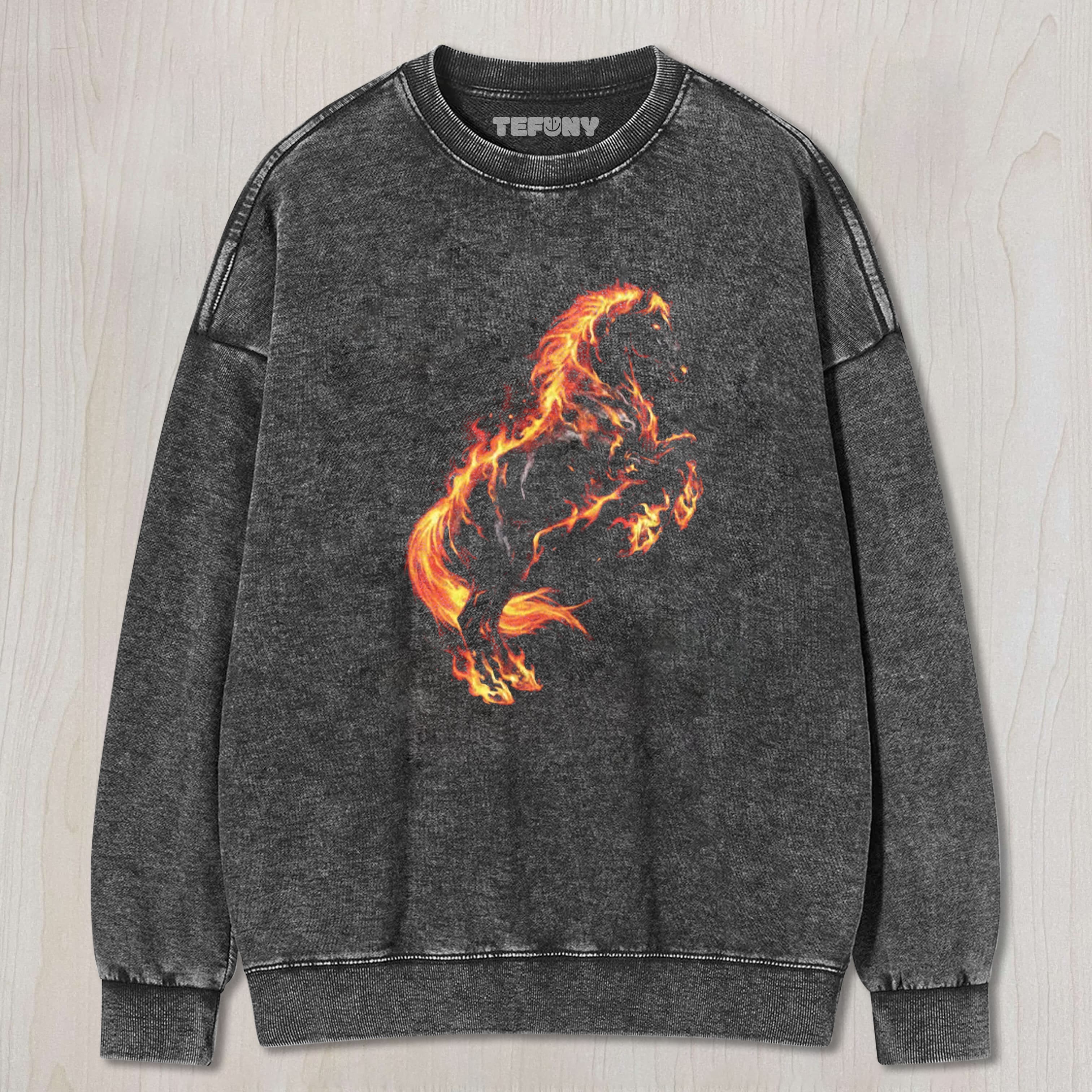 FIRE HORSE GRAPHIC UNISEX TEE, TANK TOP, LAYERED LS, SWEATSHIRT & HOODIE