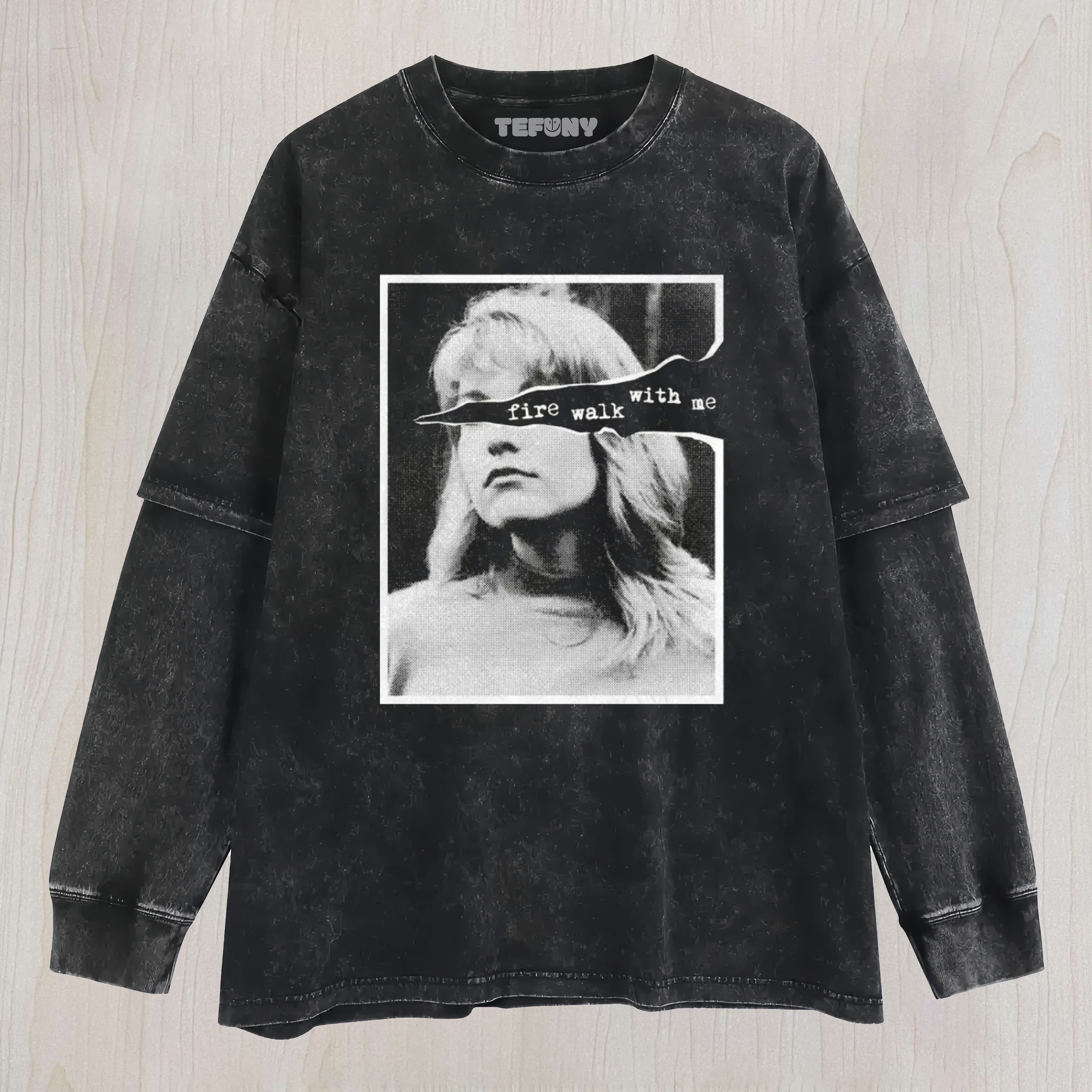 FIRE WALK WITH ME TWIN PEAKS LAURA PALMER UNISEX TEE, TANK TOP, LAYERED LS, SWEATSHIRT & HOODIE