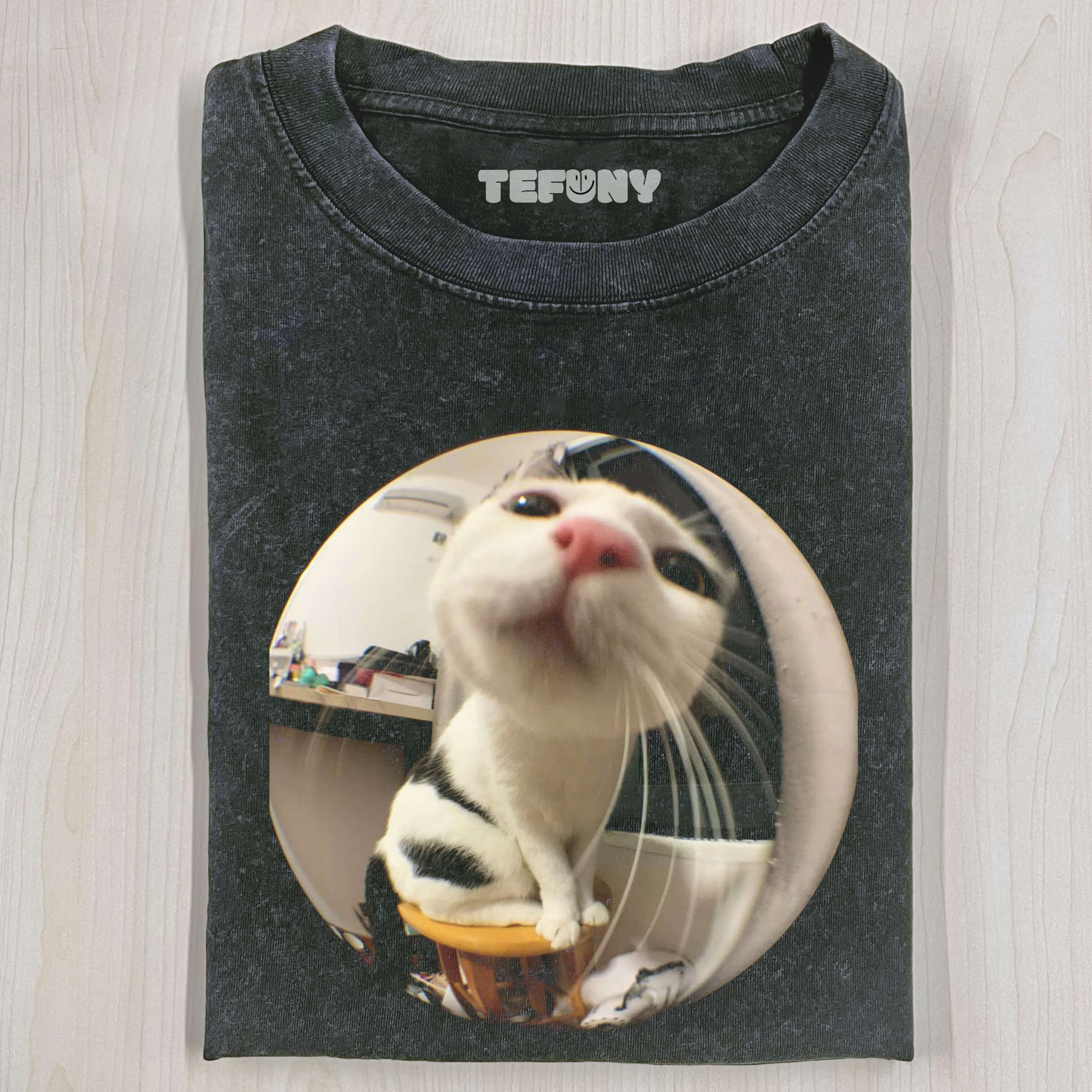FISHEYE LENS KITTEN T-SHIRT V2