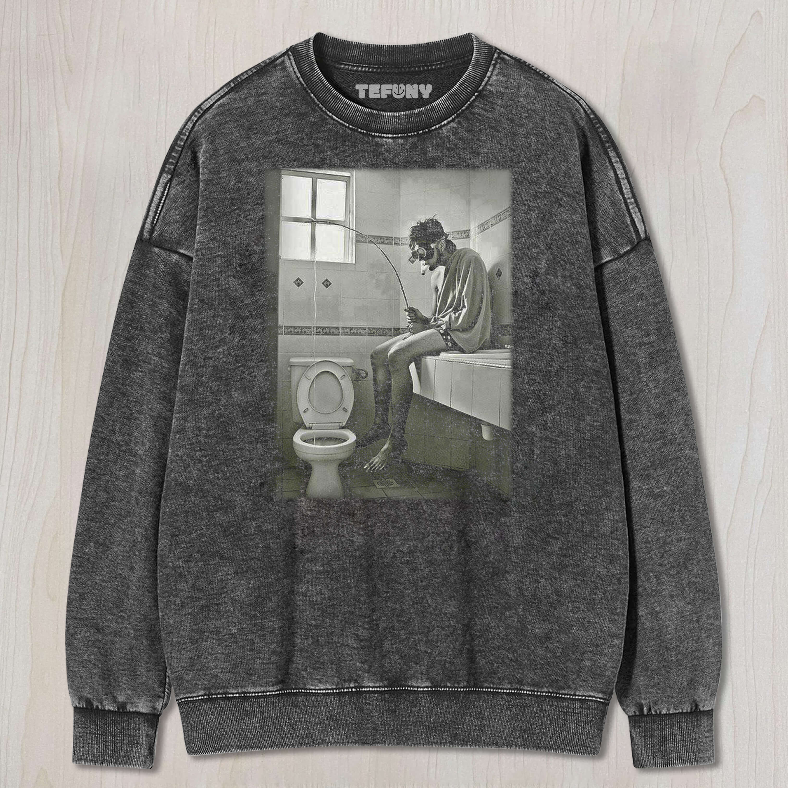 FISHING IN THE TOILET T-SHIRT