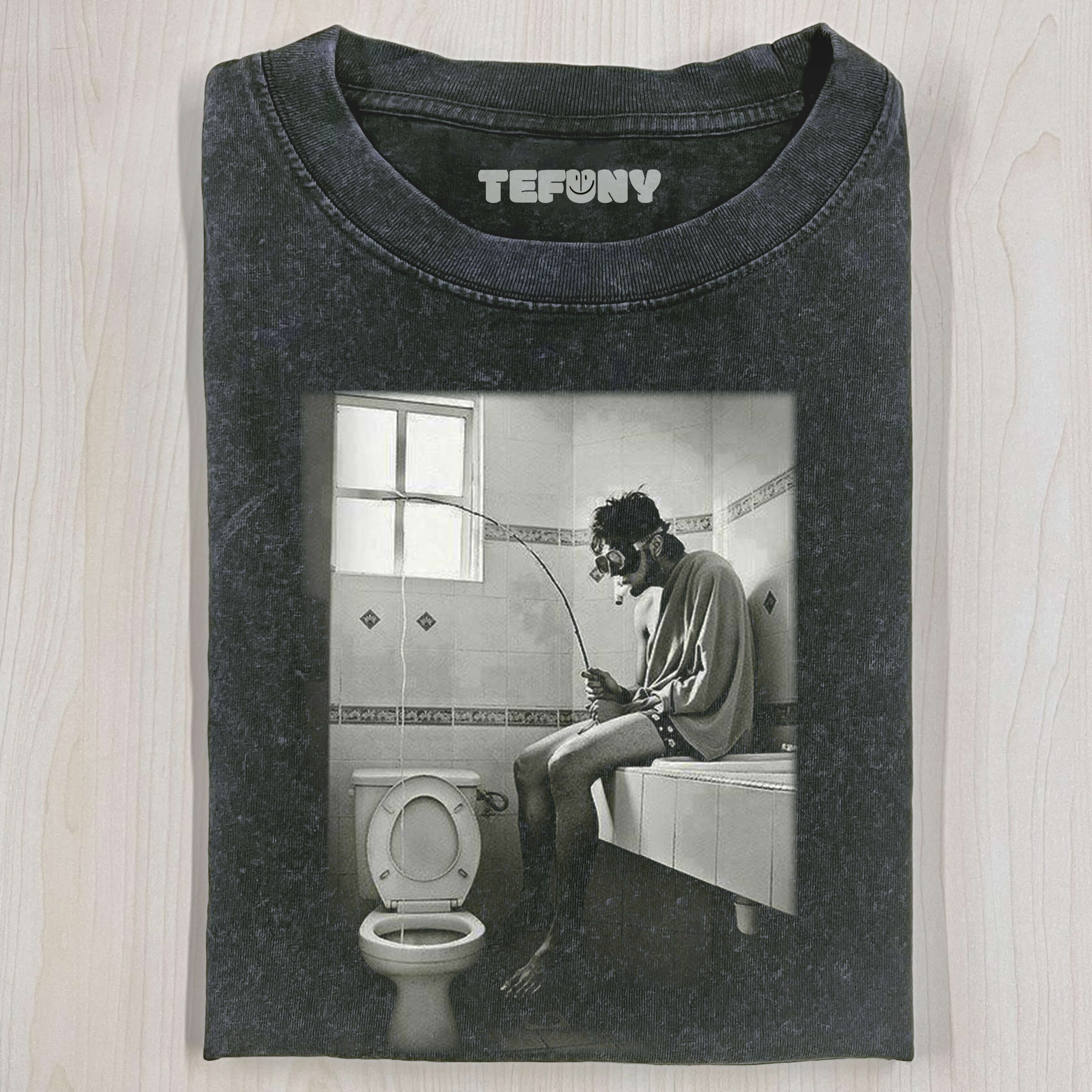 FISHING IN THE TOILET T-SHIRT