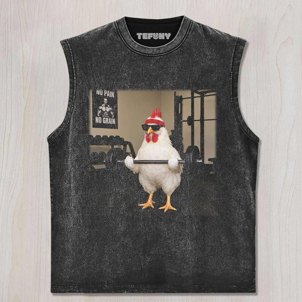 FITNESS CHICKEN UNISEX TEE, TANK TOP, LAYERED LS, SWEATSHIRT & HOODIE