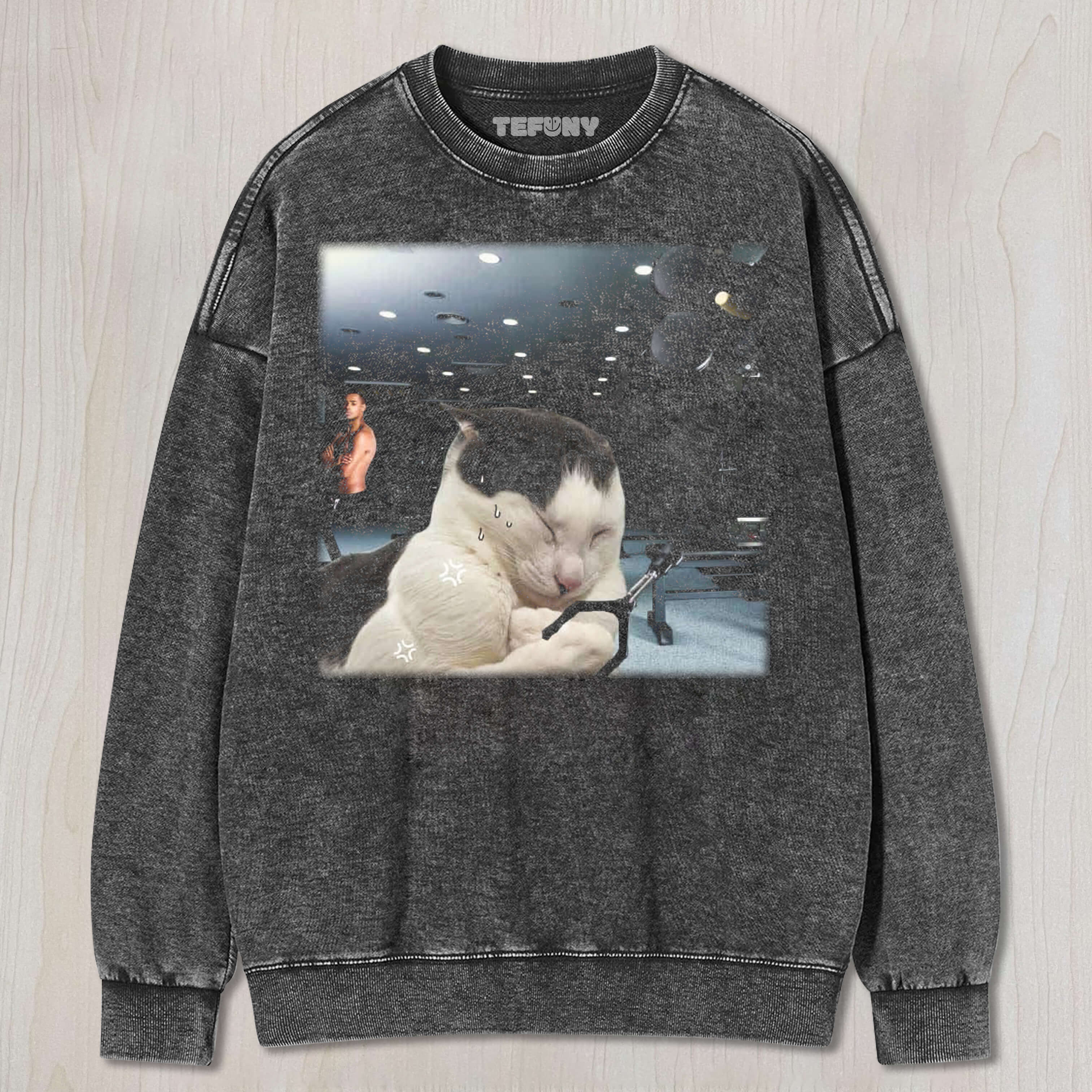 FITNESS CAT TEE & SWEAT & HOOD