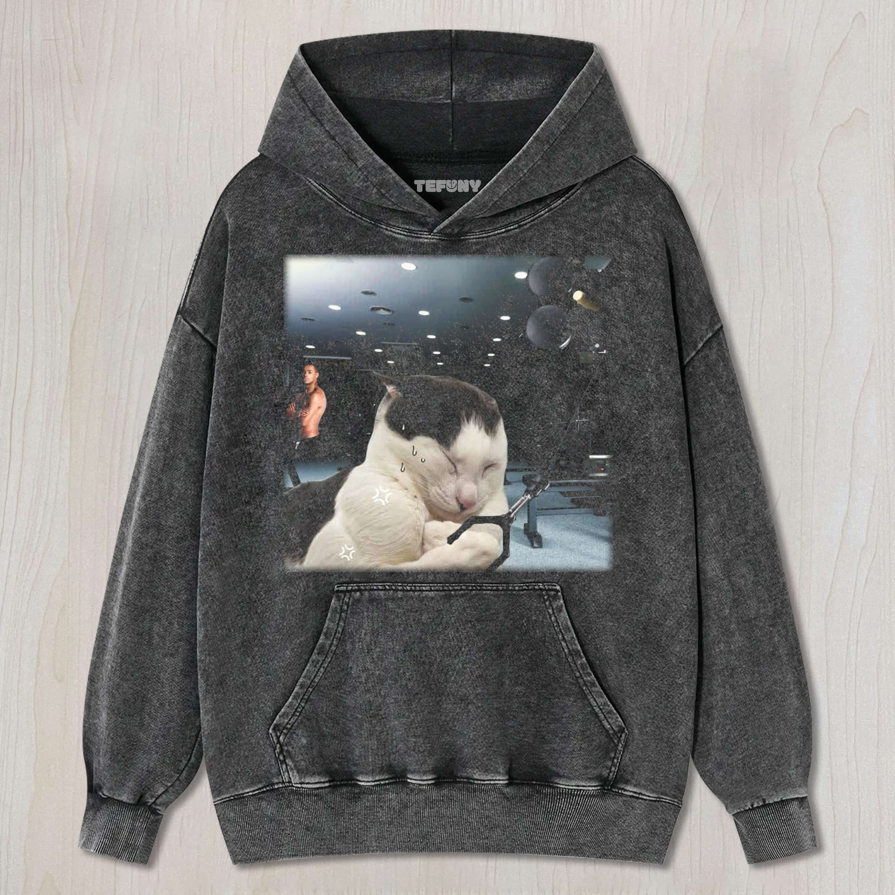 FITNESS CAT TEE & SWEAT & HOOD