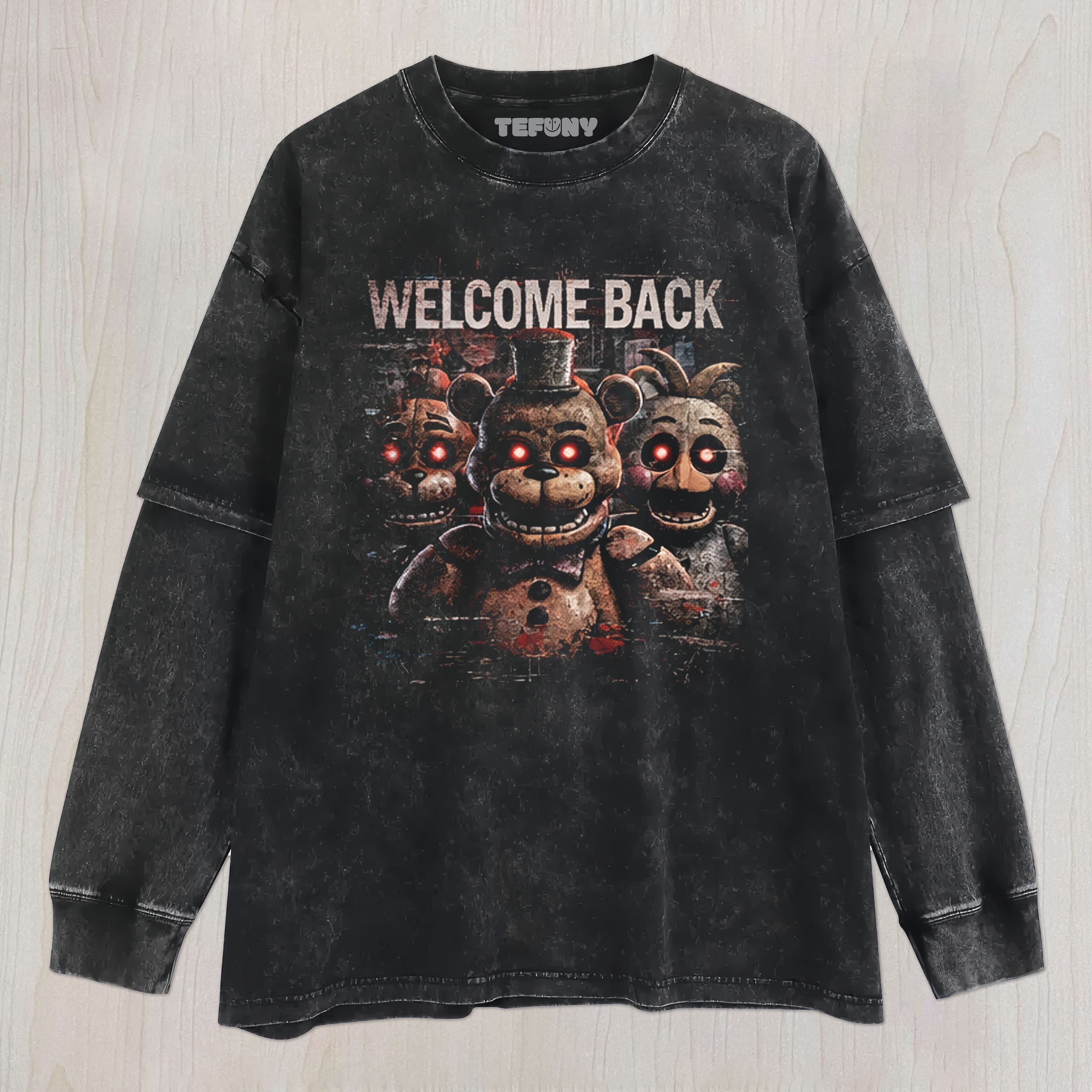 FIVE NIGHTS AT FREDDY'S 2 V8 UNISEX TEE, TANK TOP, LAYERED LS, SWEATSHIRT & HOODIE