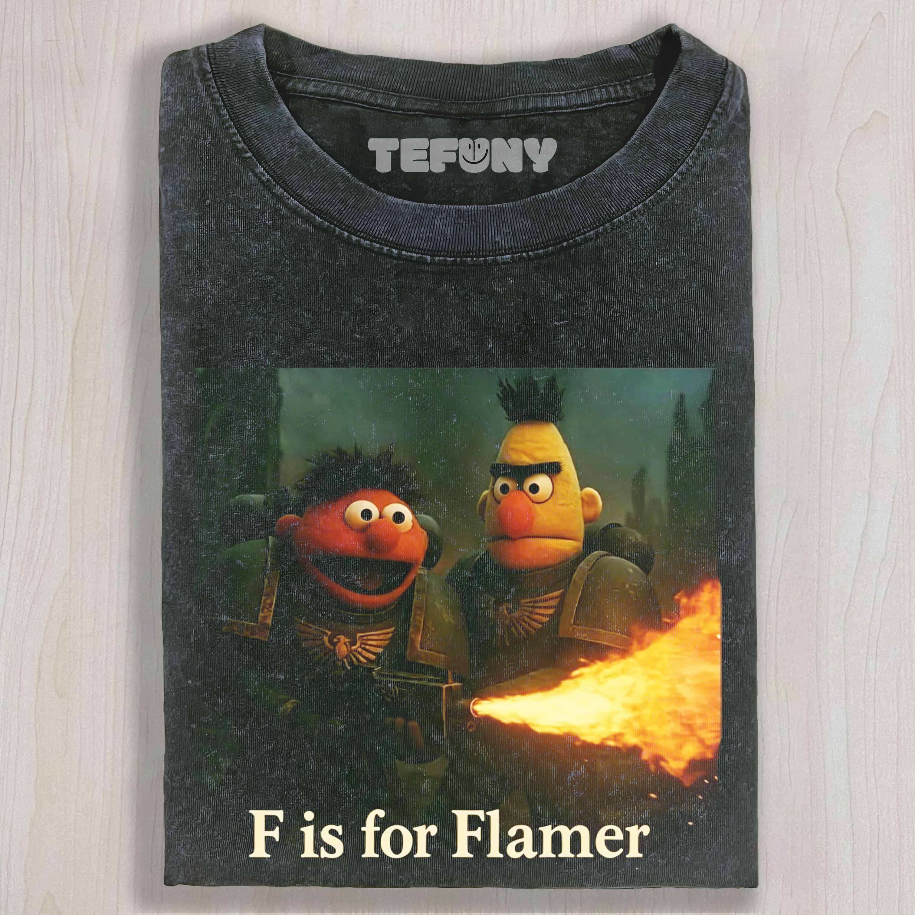 FLAMER WARHAMMER PARODY VINTAGE UNISEX TEE, TANK TOP, LAYERED LS, SWEATSHIRT & HOODIE