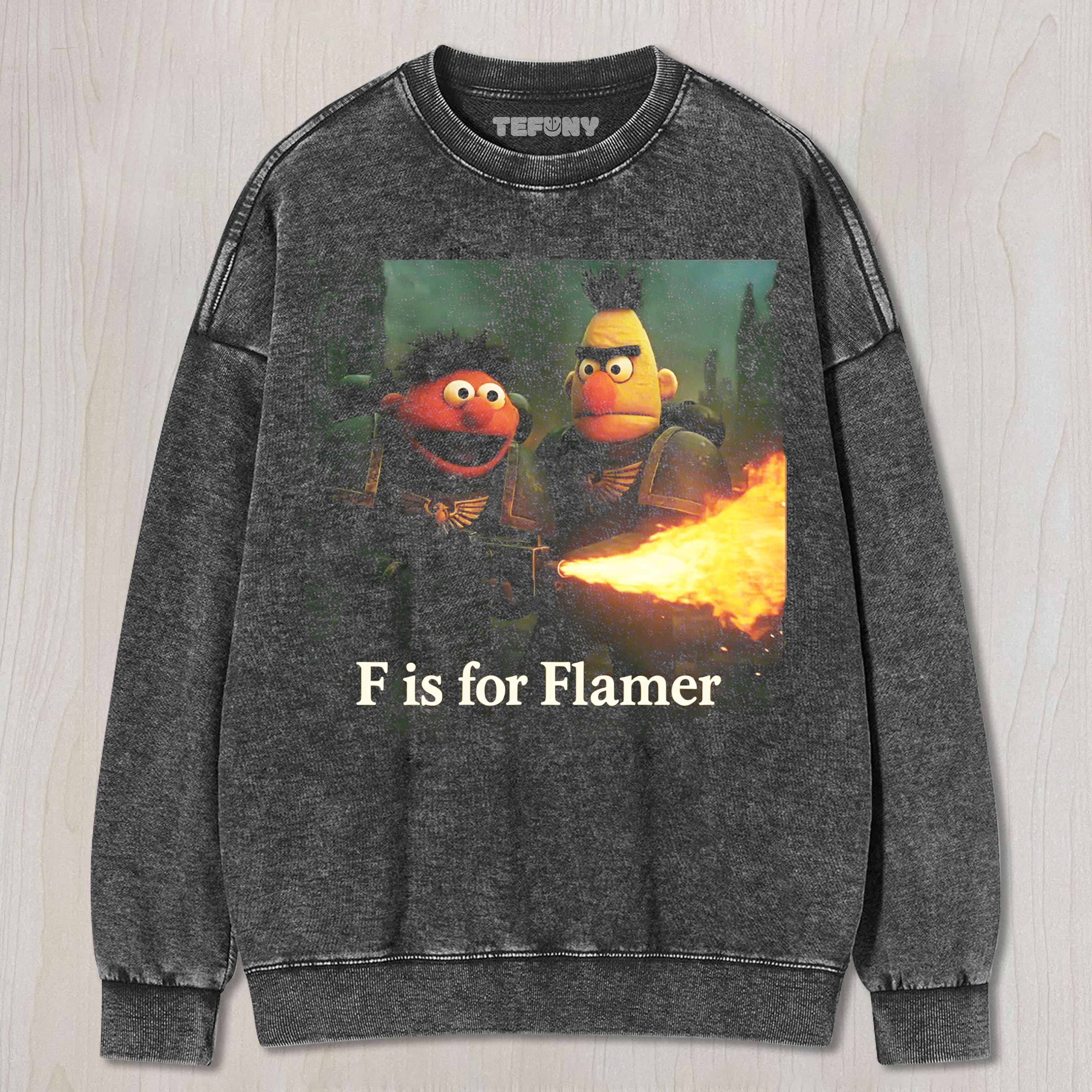 FLAMER WARHAMMER PARODY VINTAGE UNISEX TEE, TANK TOP, LAYERED LS, SWEATSHIRT & HOODIE