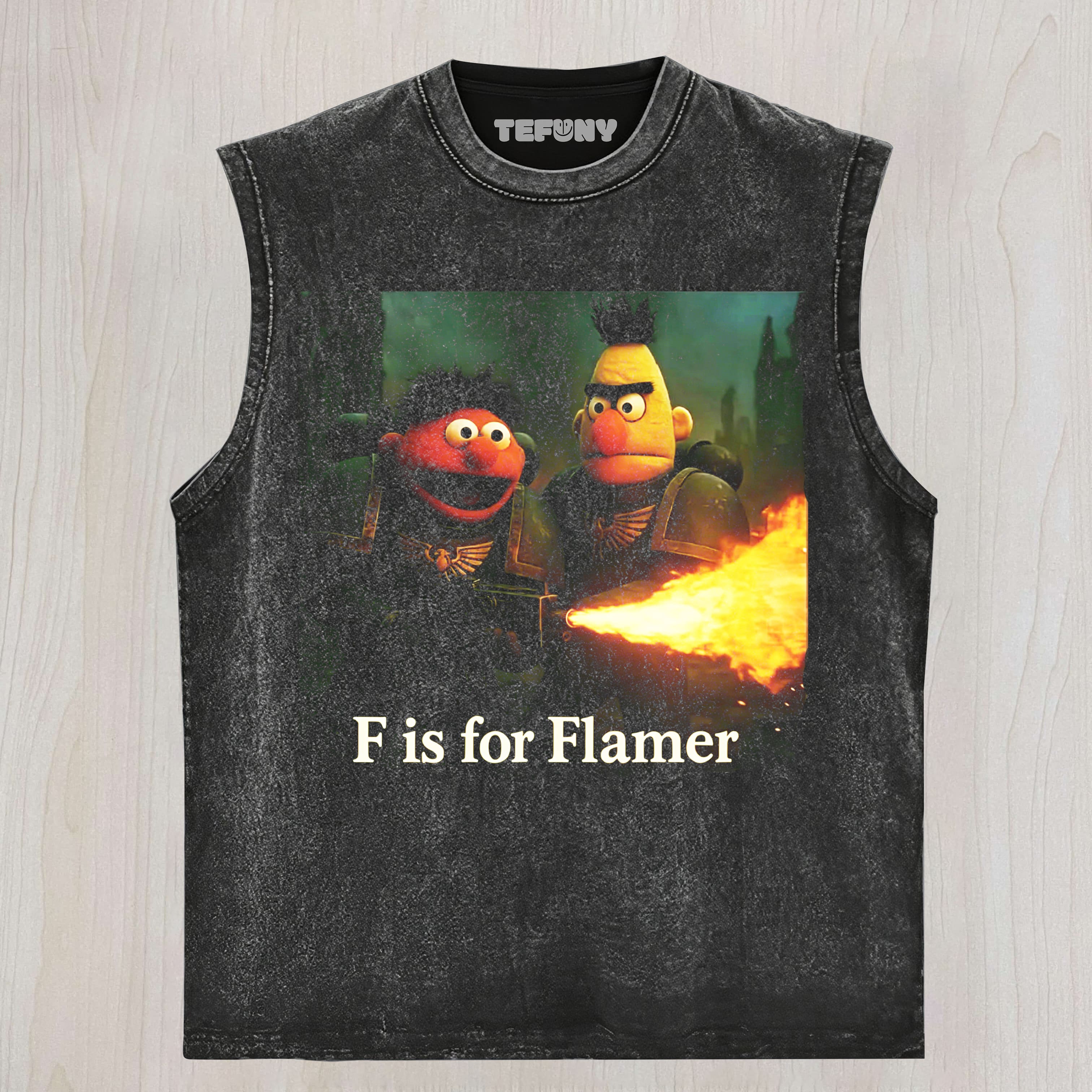 FLAMER WARHAMMER PARODY VINTAGE UNISEX TEE, TANK TOP, LAYERED LS, SWEATSHIRT & HOODIE