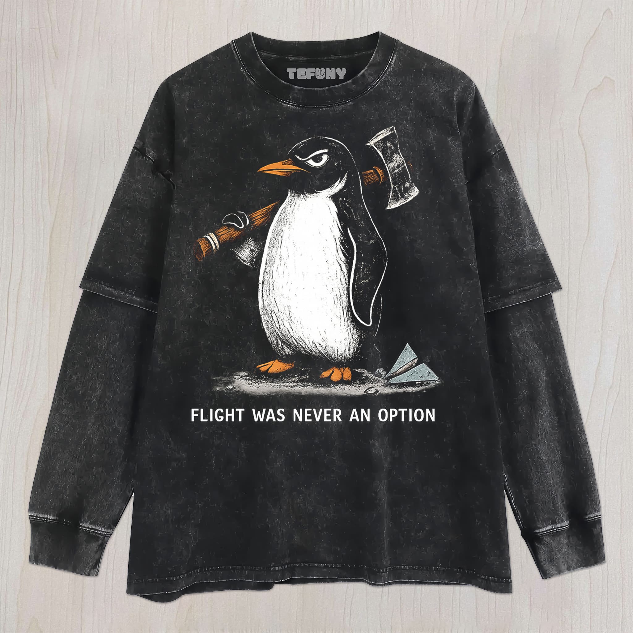 FLIGHT WAS NEVER AN OPTION V2 UNISEX TEE, TANK TOP, LAYERED LS, SWEATSHIRT & HOODIE