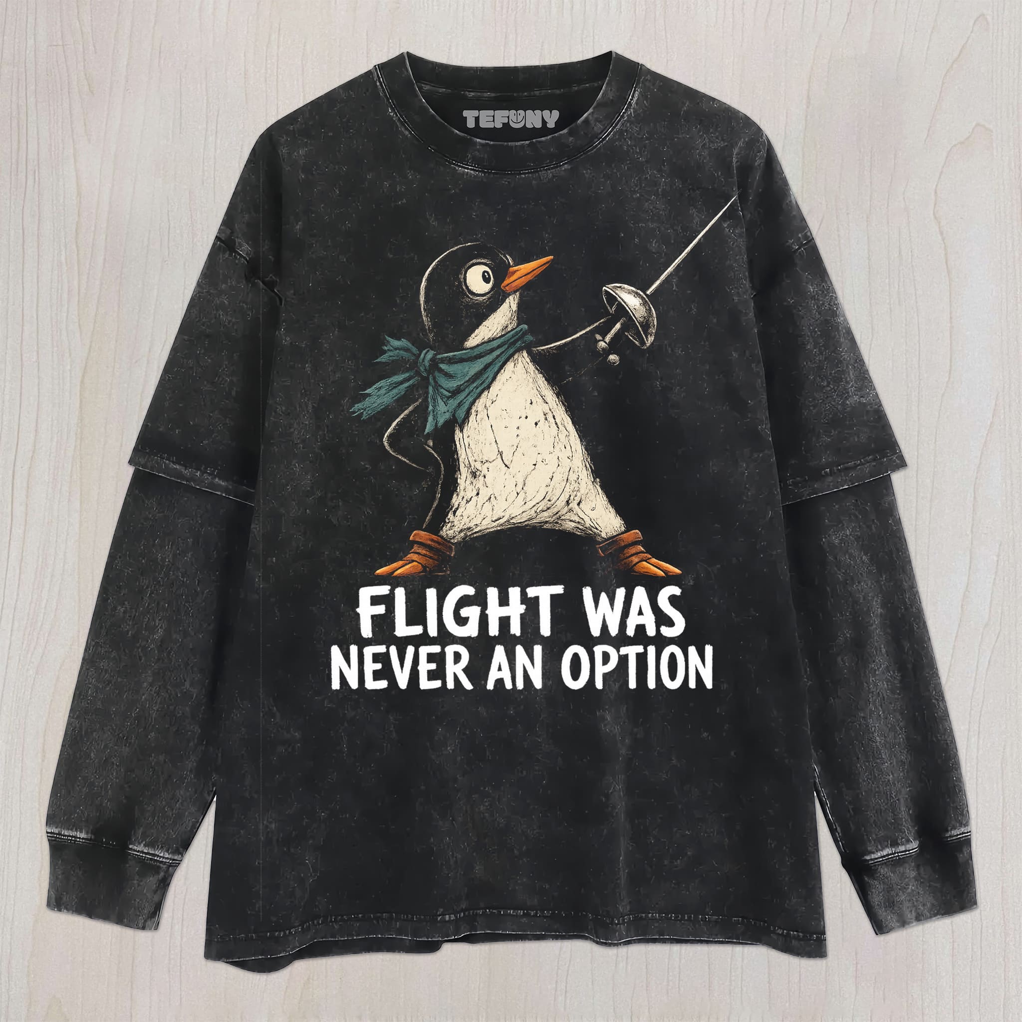 FLIGHT WAS NEVER AN OPTION V3 UNISEX TEE, TANK TOP, LAYERED LS, SWEATSHIRT & HOODIE