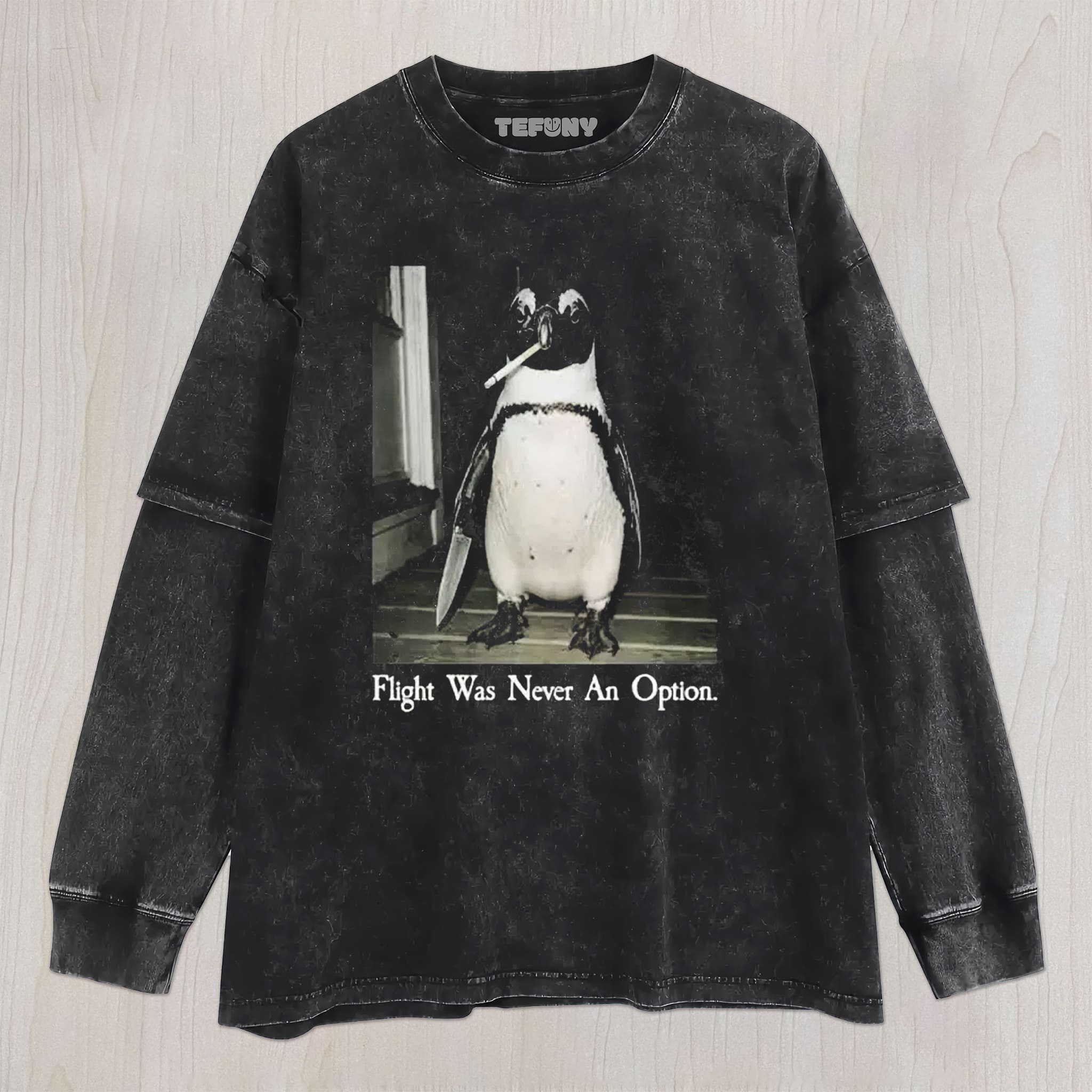 FLIGHT WAS NEVER AN OPTION V7 UNISEX TEE, TANK TOP, LAYERED LS, SWEATSHIRT & HOODIE