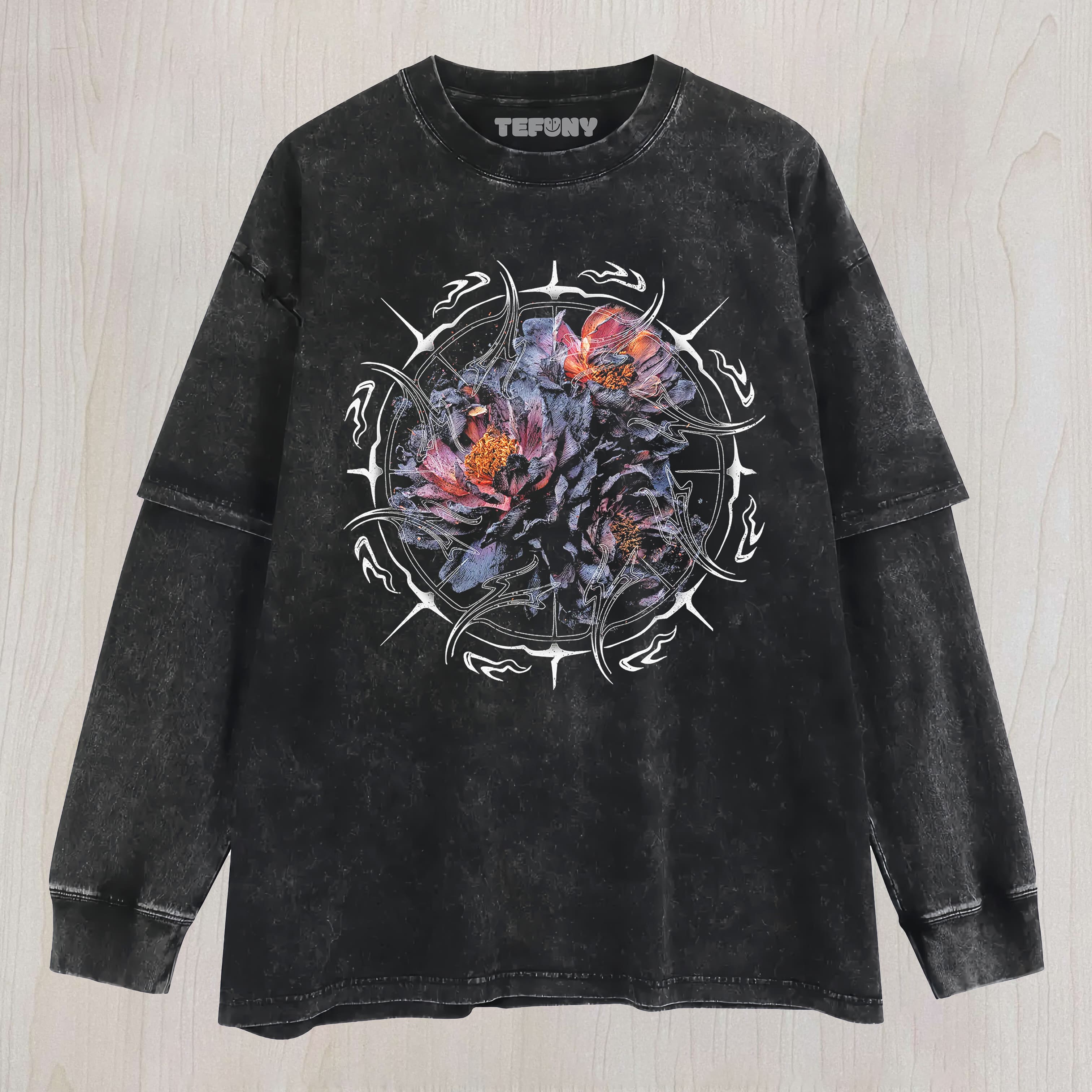 FLORAE ASHEN LILY REBIRTH LAYERED LONG SLEEVE
