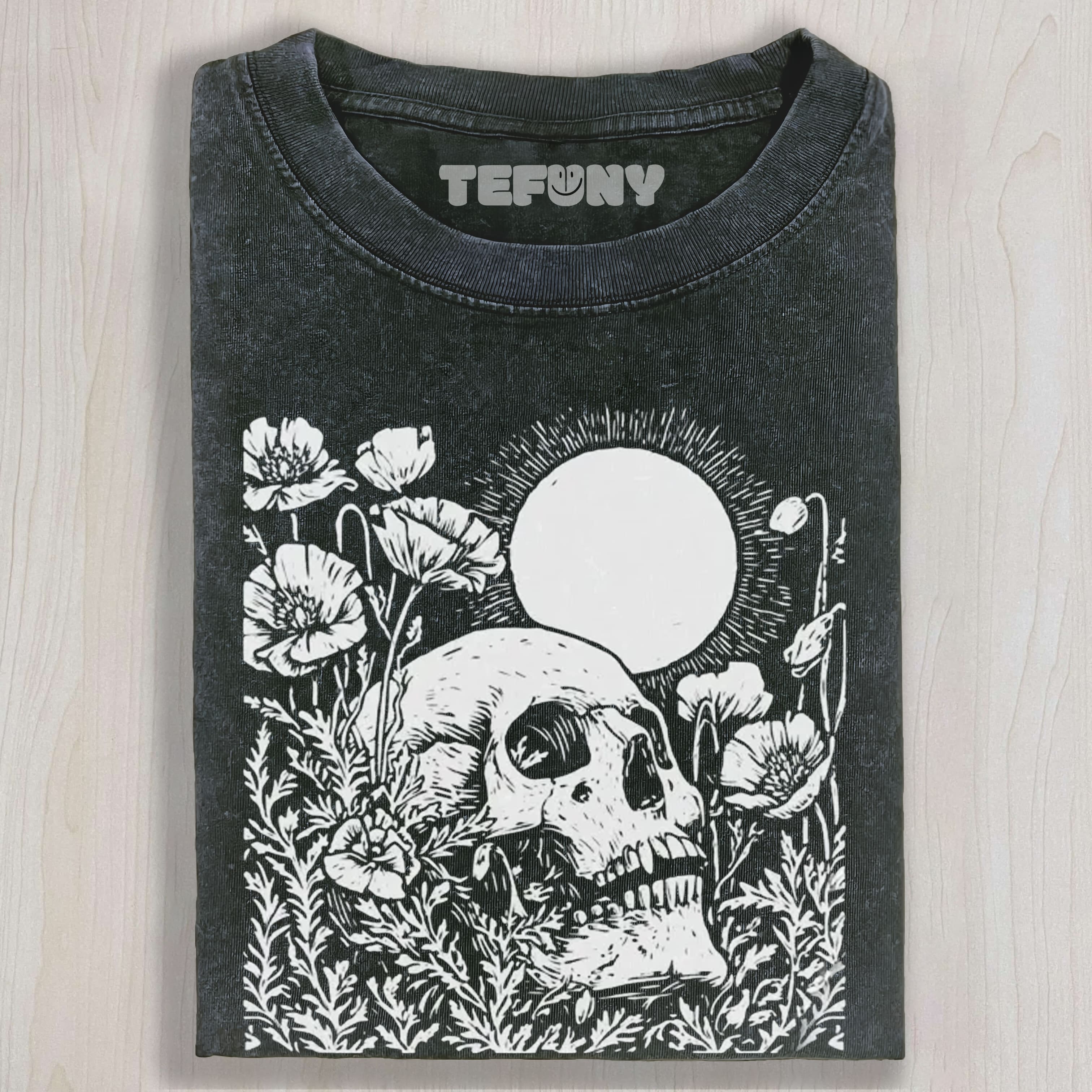 FLORAL SKULL T UNISEX TEE, TANK TOP, LAYERED LS, SWEATSHIRT & HOODIE