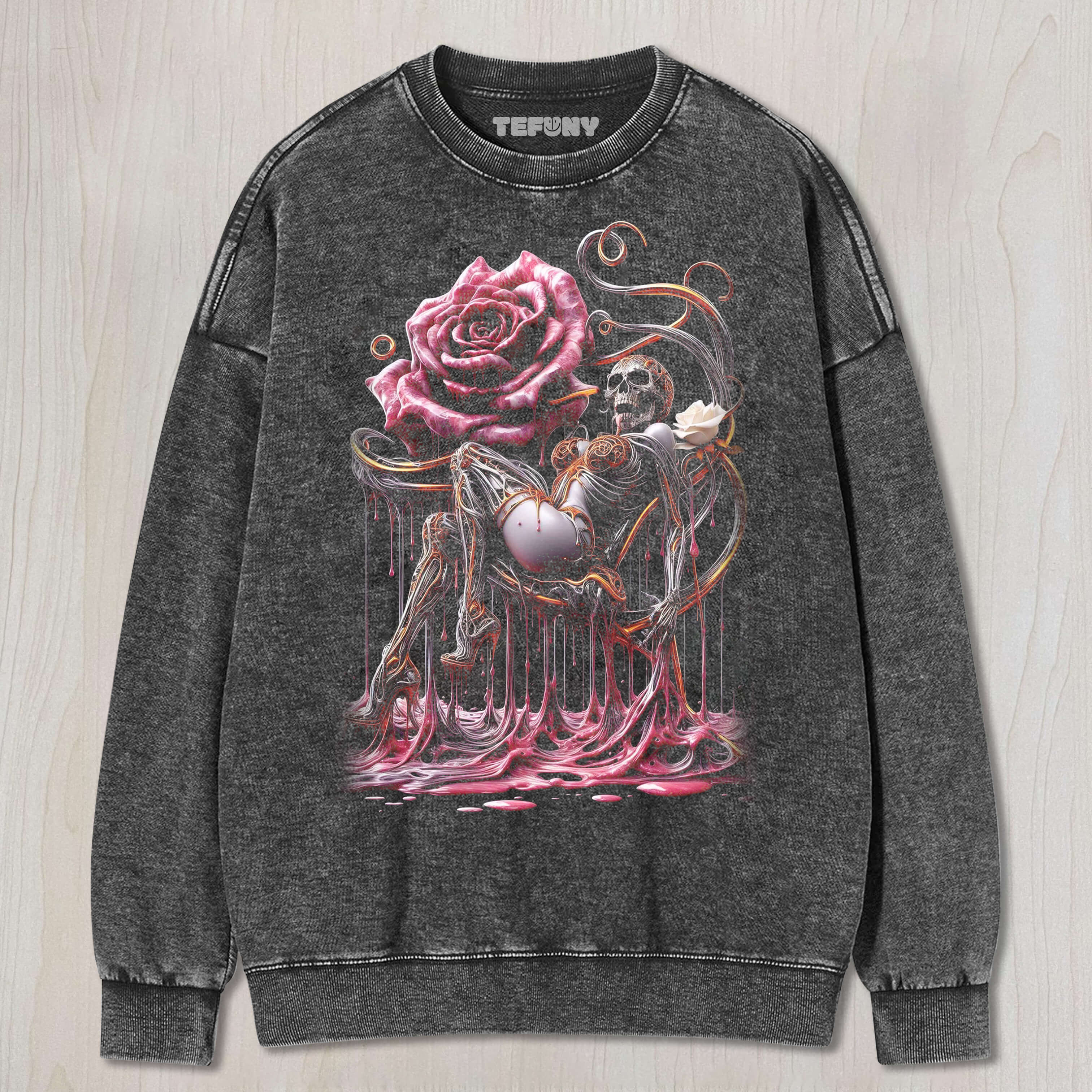 FLOWER SKULL T-SHIRT