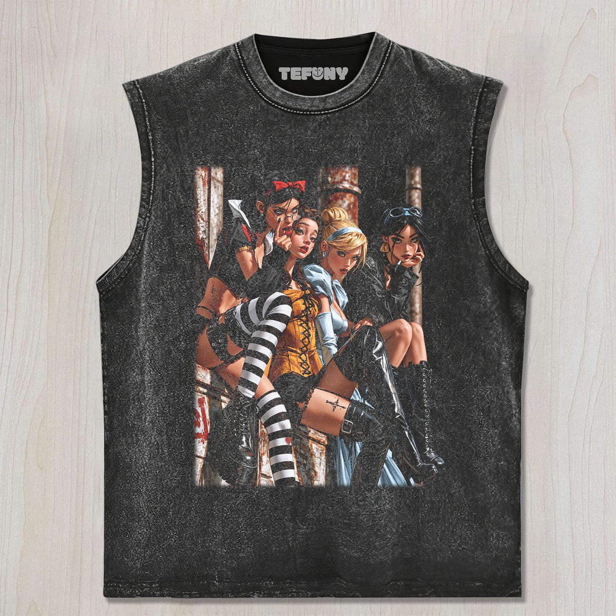FOUR PRINCESSES UNISEX TEE, TANK TOP, LAYERED LS, SWEATSHIRT & HOODIE