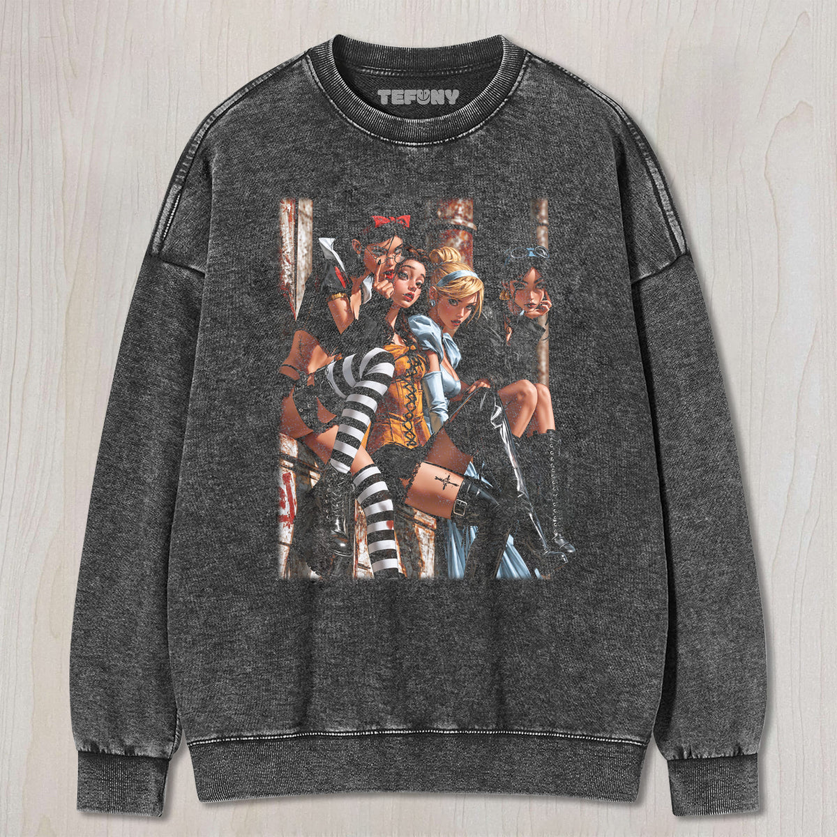 FOUR PRINCESSES UNISEX TEE, TANK TOP, LAYERED LS, SWEATSHIRT & HOODIE